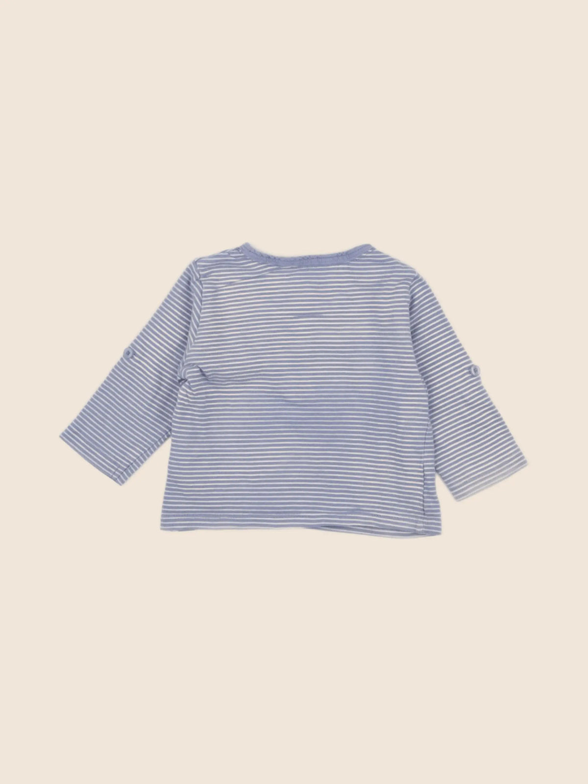 Vertbaudet - tee-shirt bleu - 6 mois