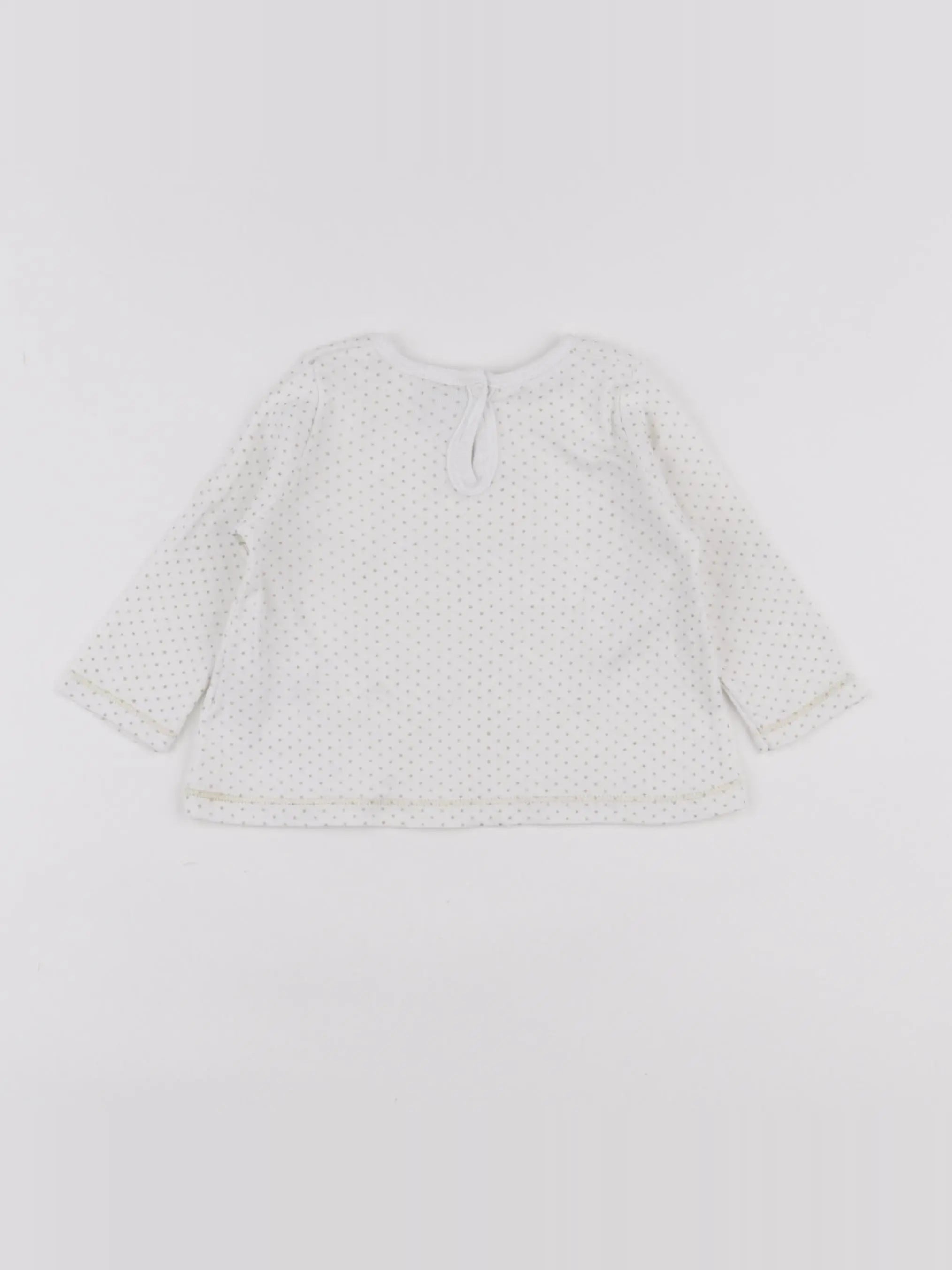 Petit Bateau - tee-shirt blanc - 6 mois