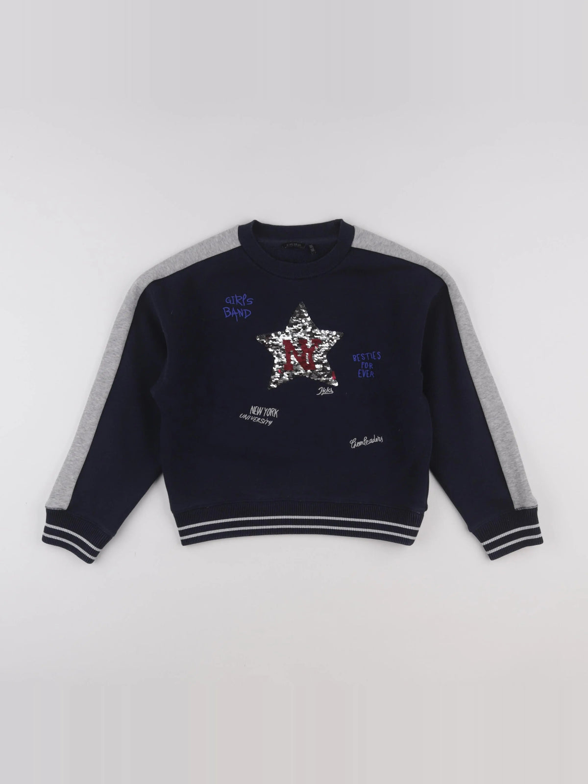 IKKS - sweat bleu - 10 ans
