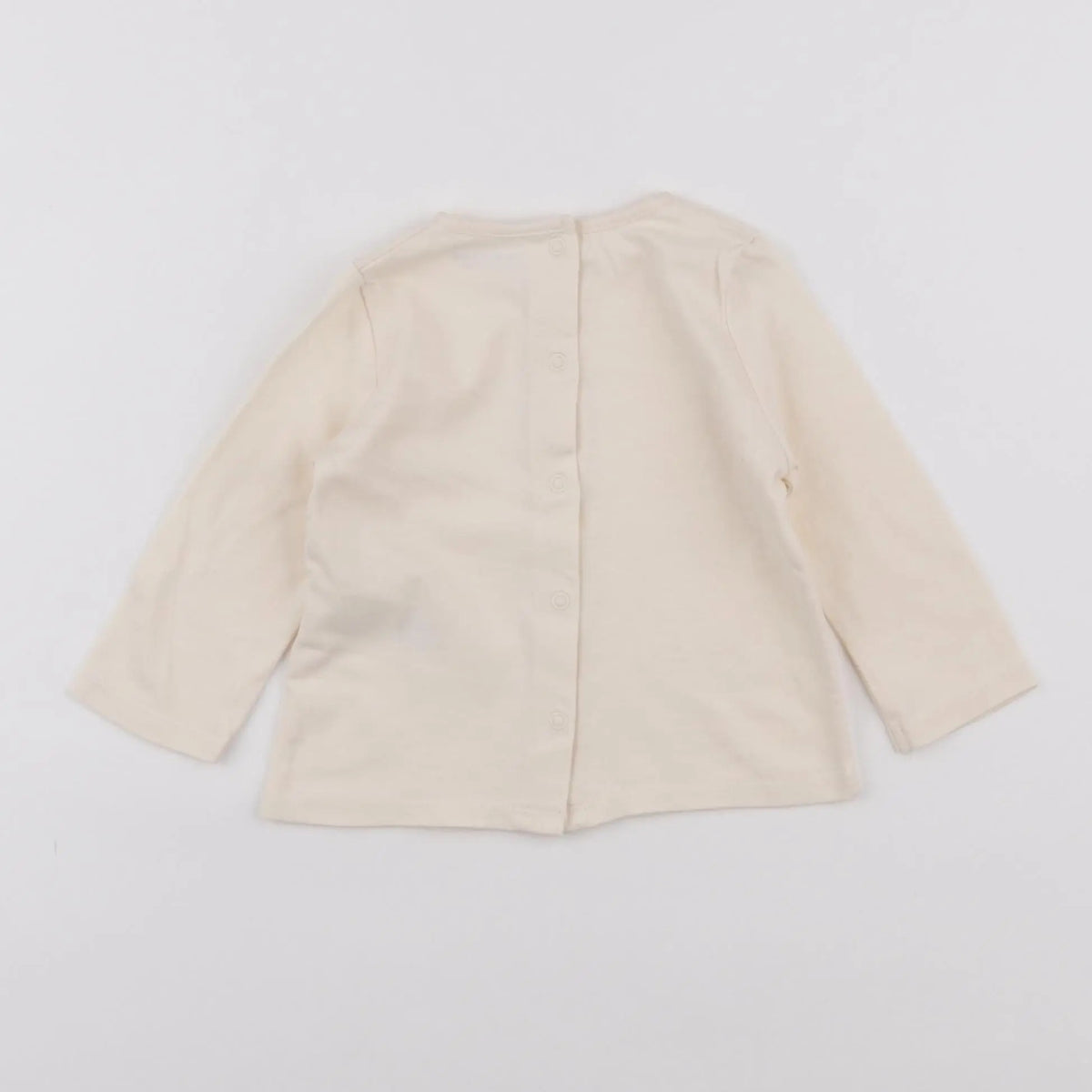 Vertbaudet - tee-shirt beige - 6 mois