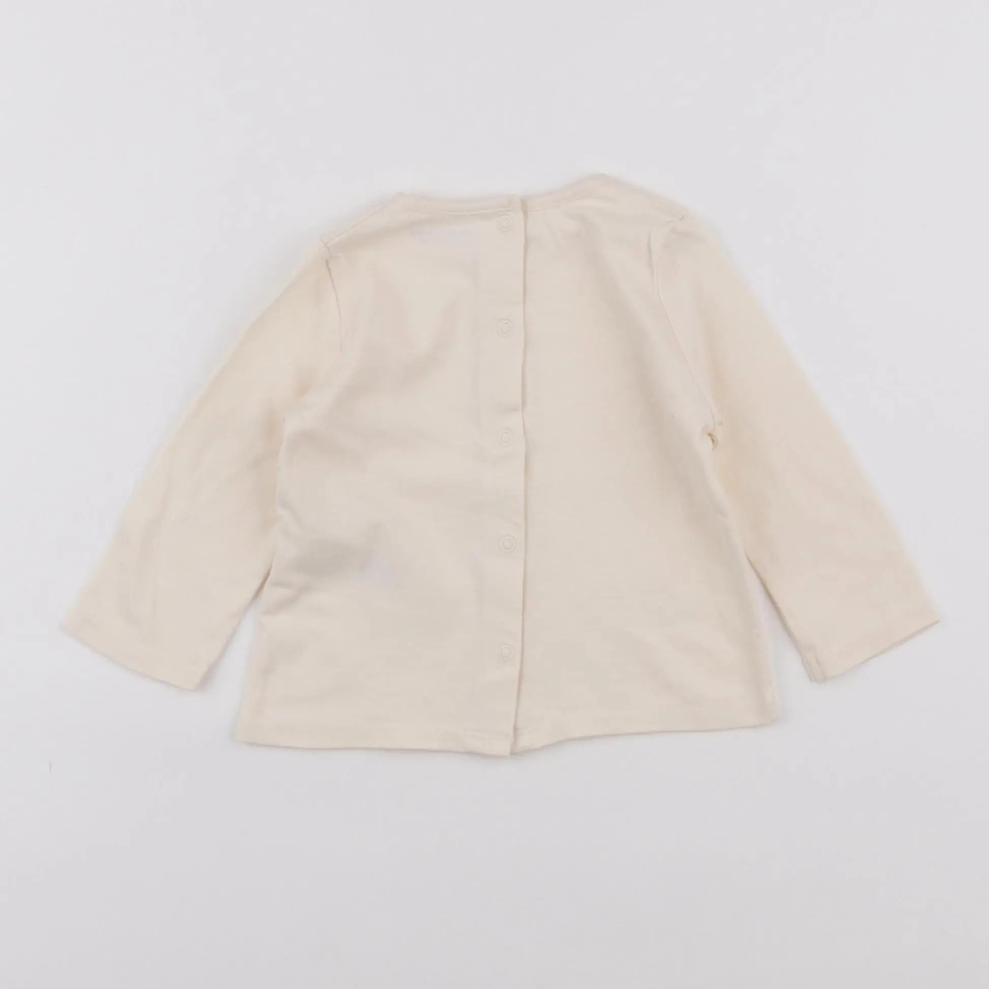 Vertbaudet - tee-shirt beige - 6 mois