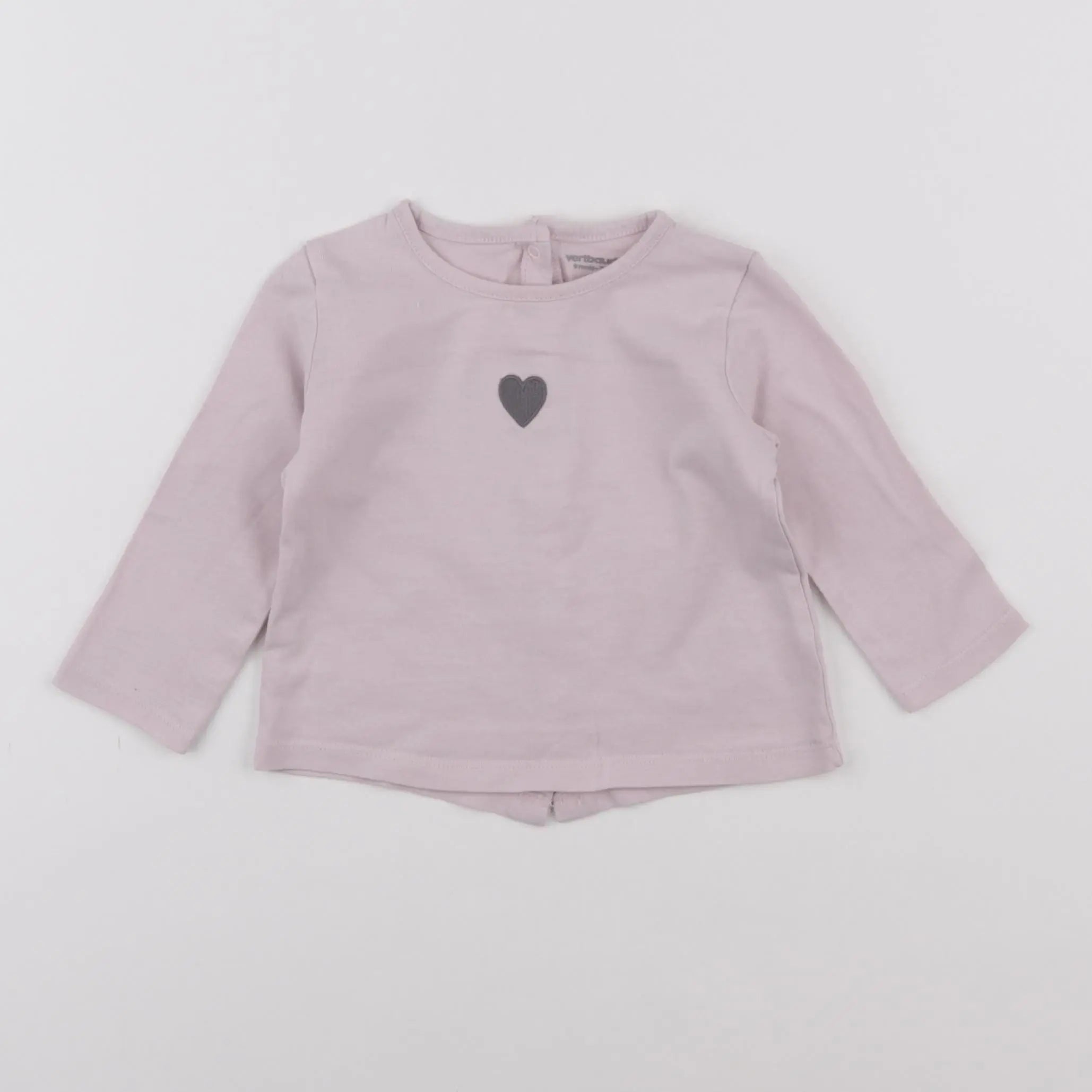 Vertbaudet - tee-shirt violet - 9 mois