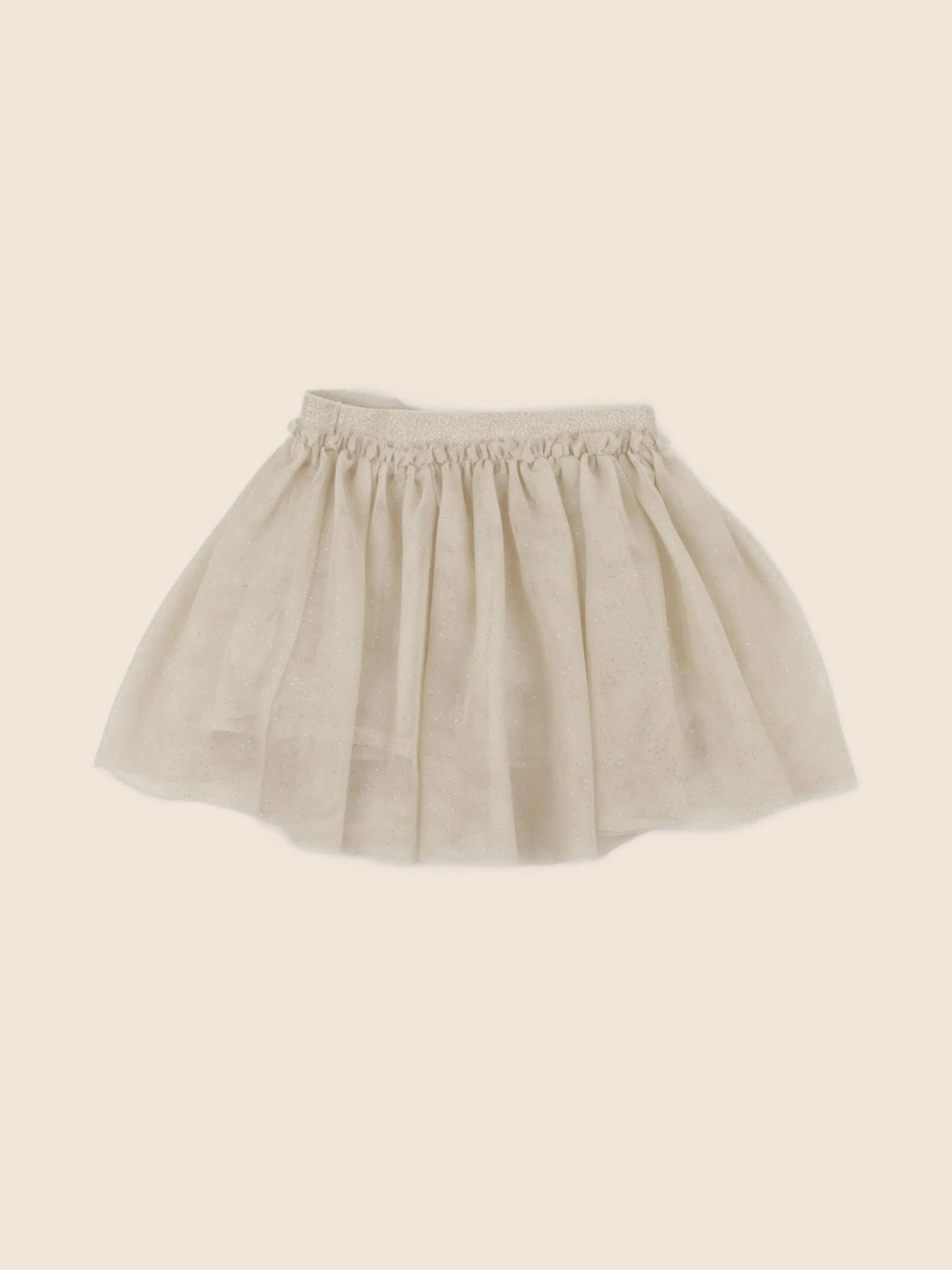 Vertbaudet - jupe beige, or - 2 ans