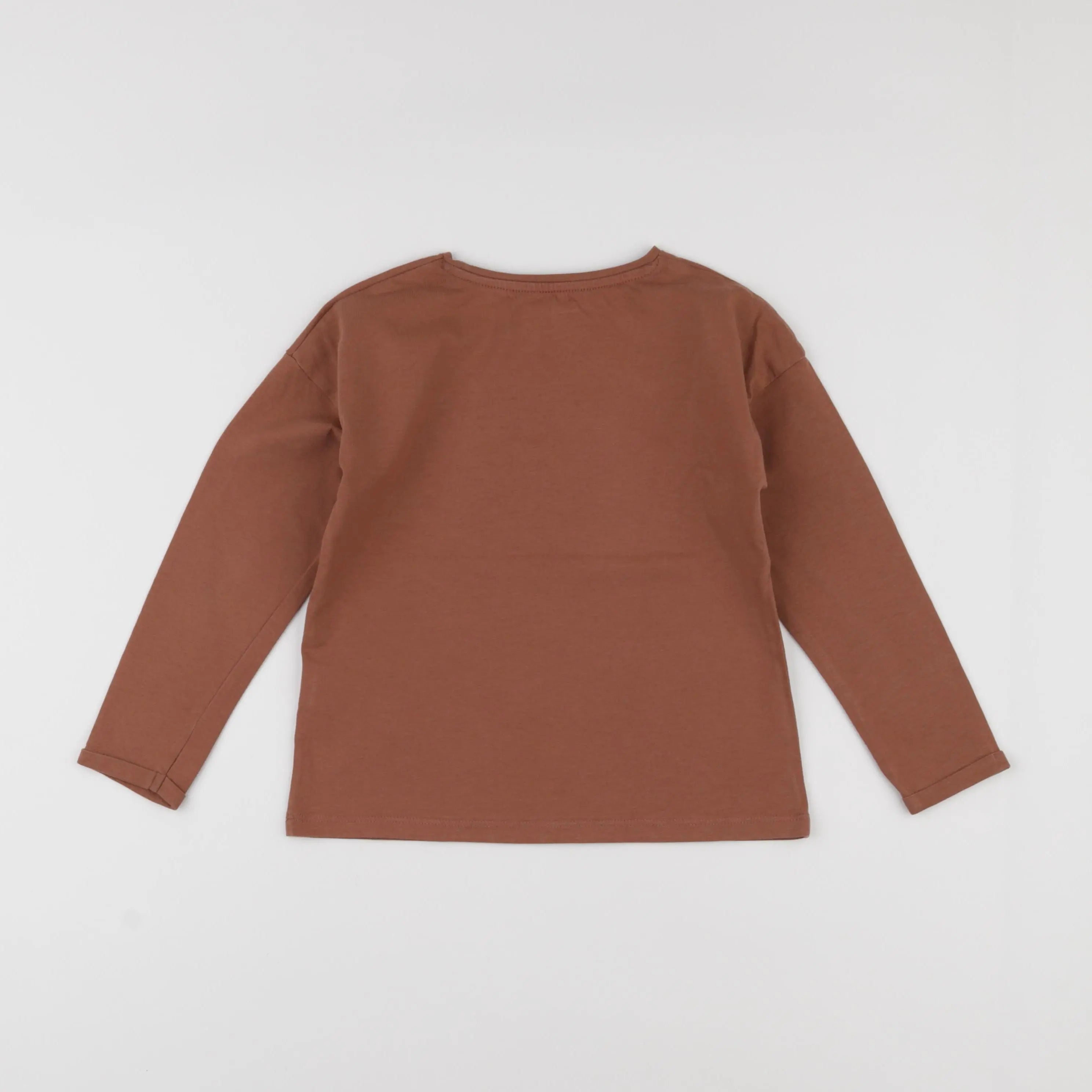 Vertbaudet - tee-shirt marron - 6 ans