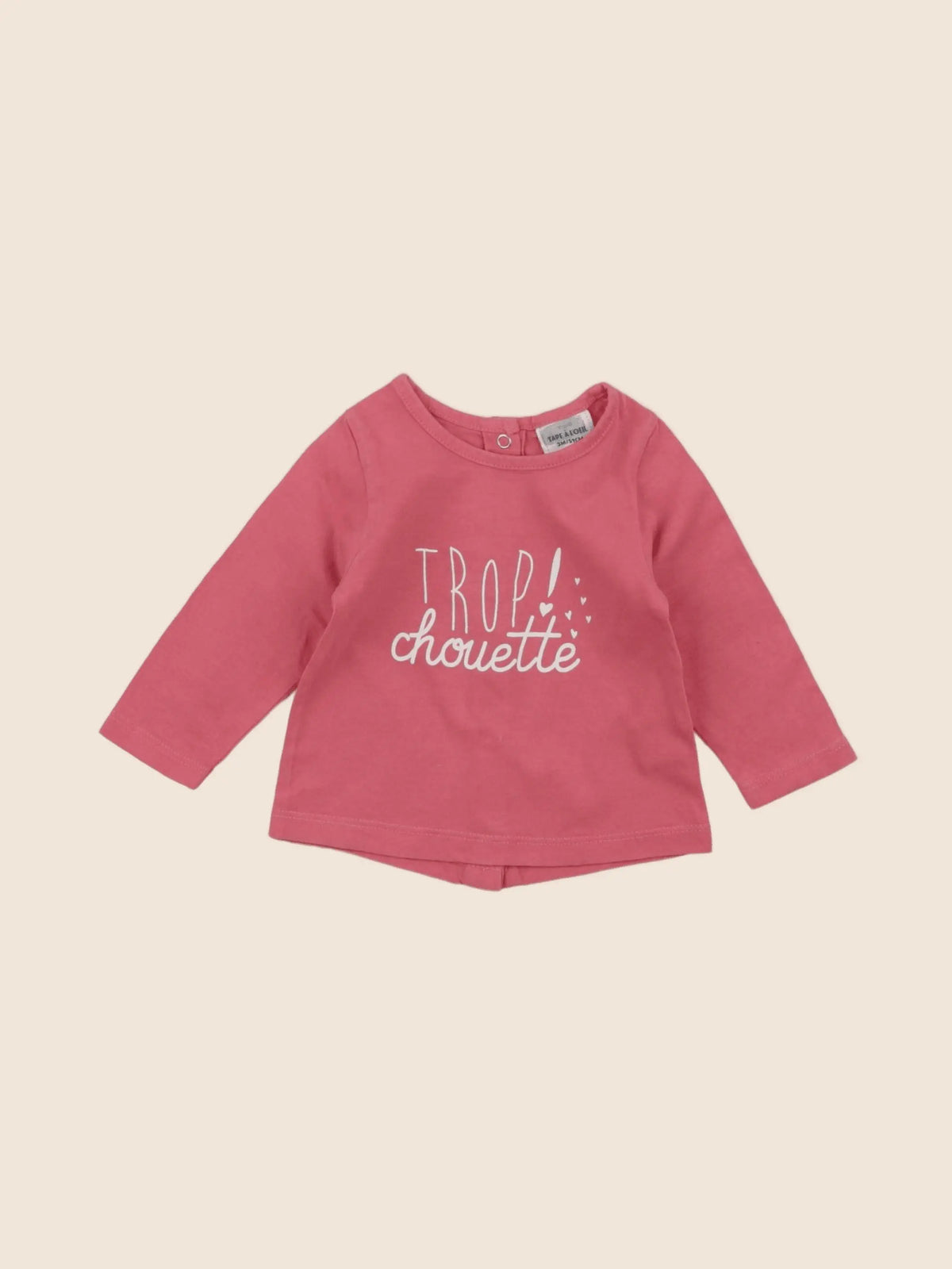 Tape à l'oeil - tee-shirt rose - 3 mois