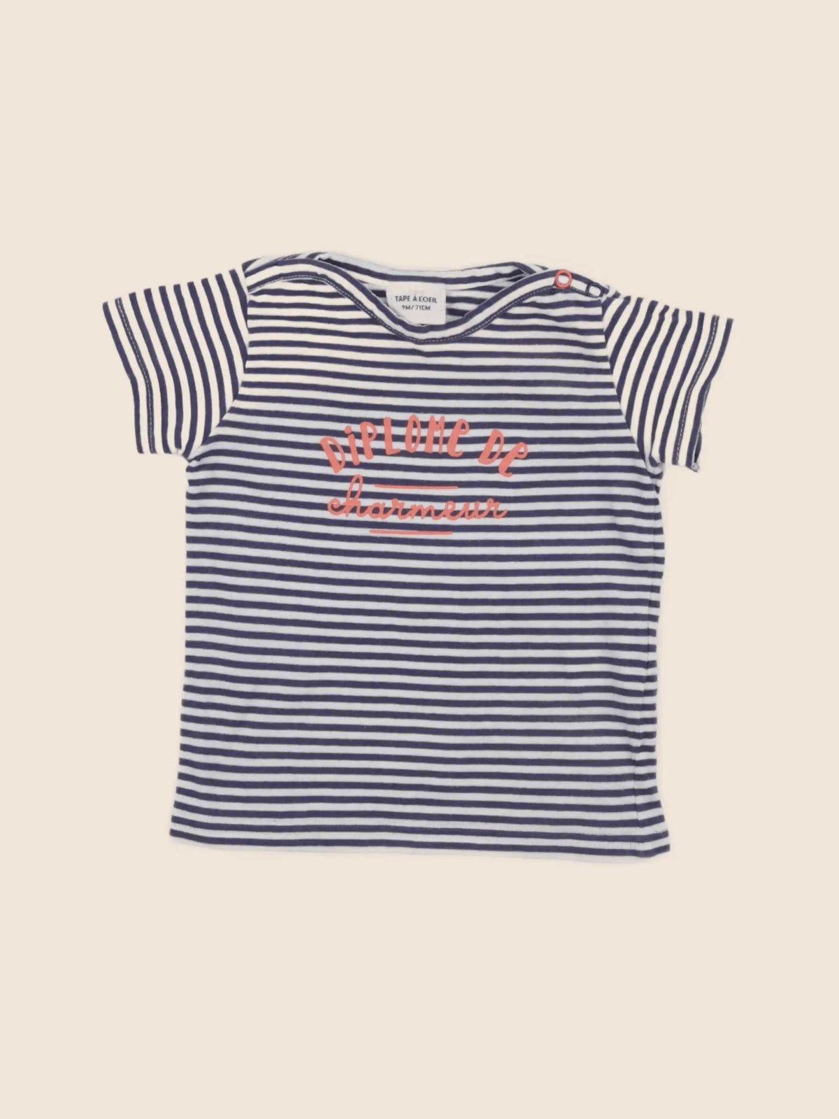 Tape à l'oeil - maillot de corps bleu - 9 mois