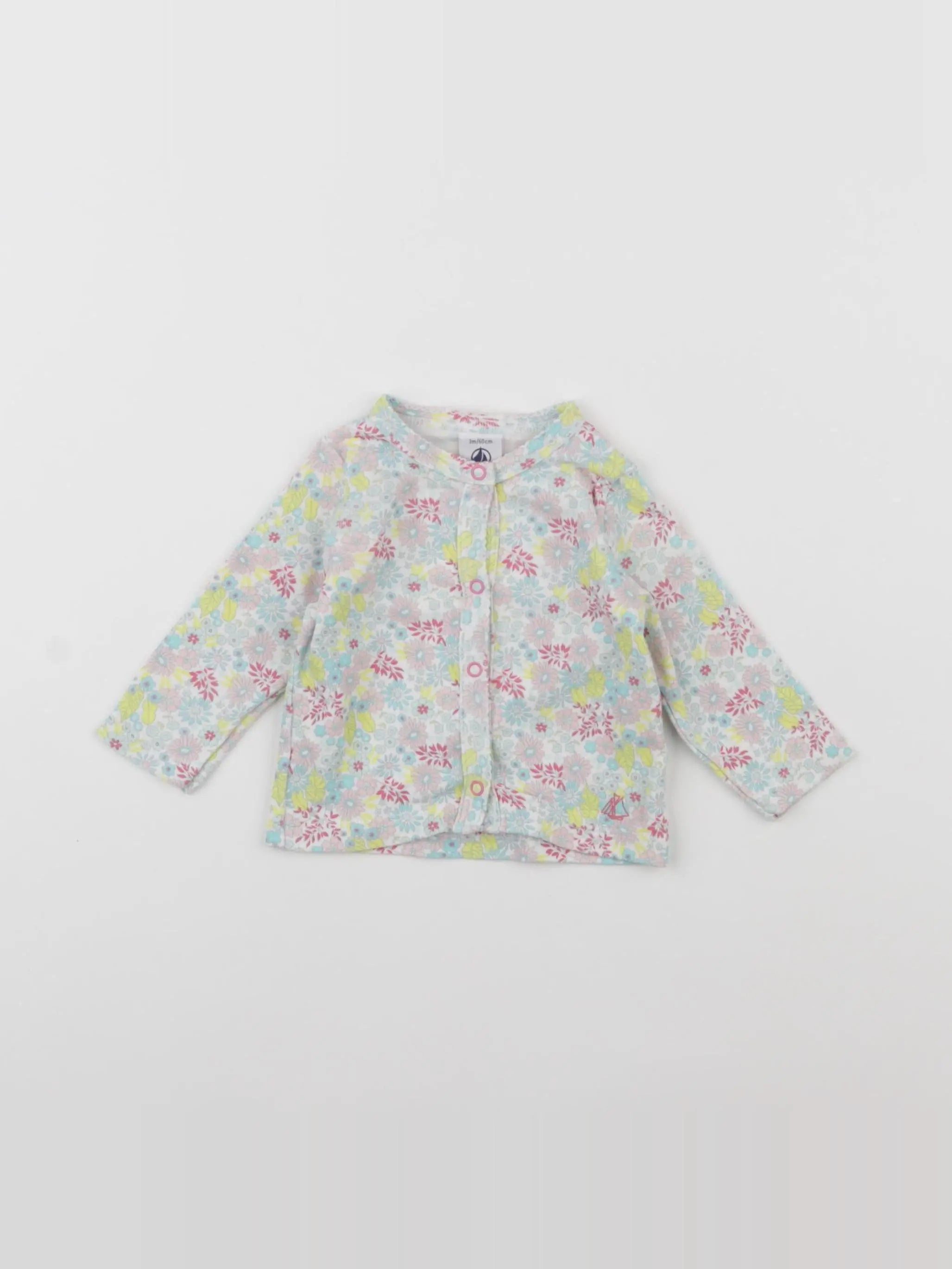 Petit Bateau - tee-shirt multicolore - 3 mois