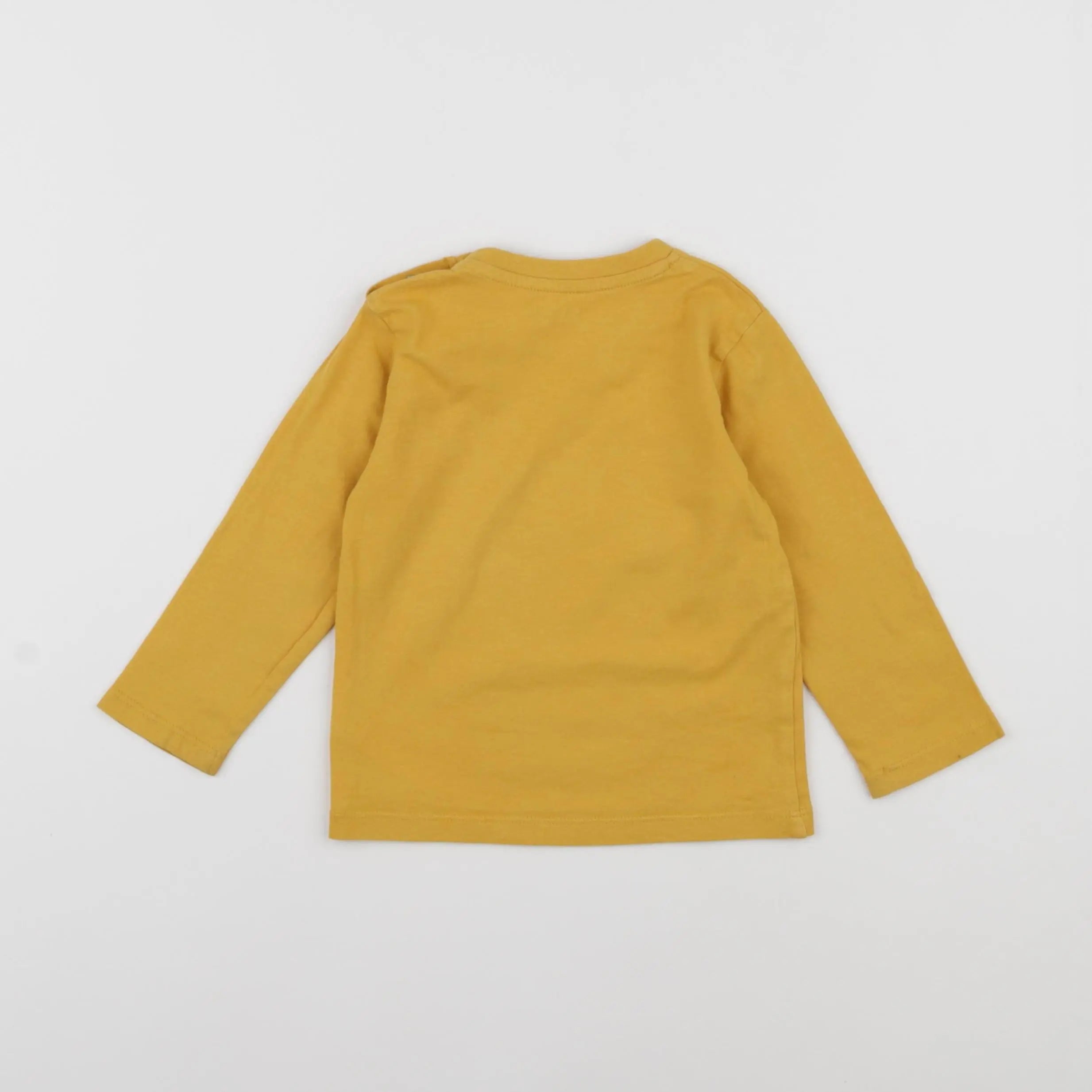 Vertbaudet - tee-shirt jaune - 12 mois