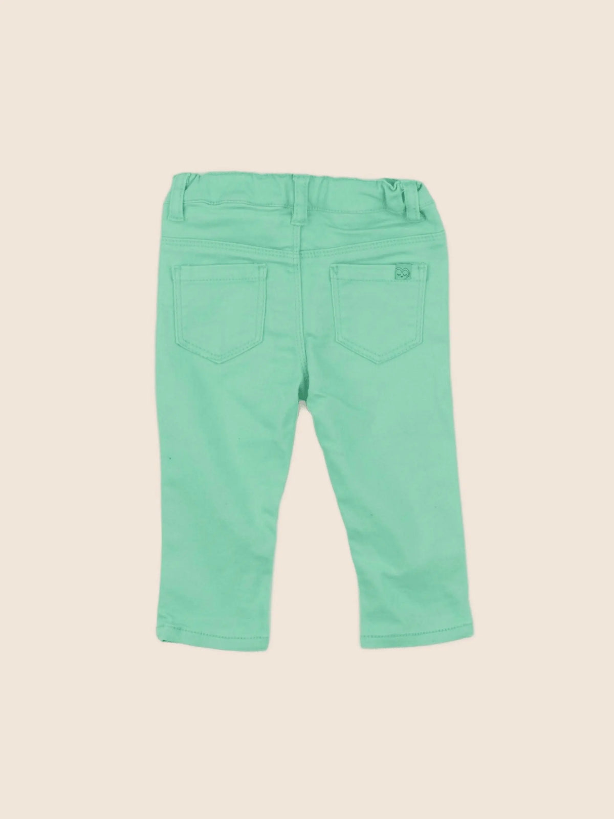 Vertbaudet - pantalon vert - 12 mois