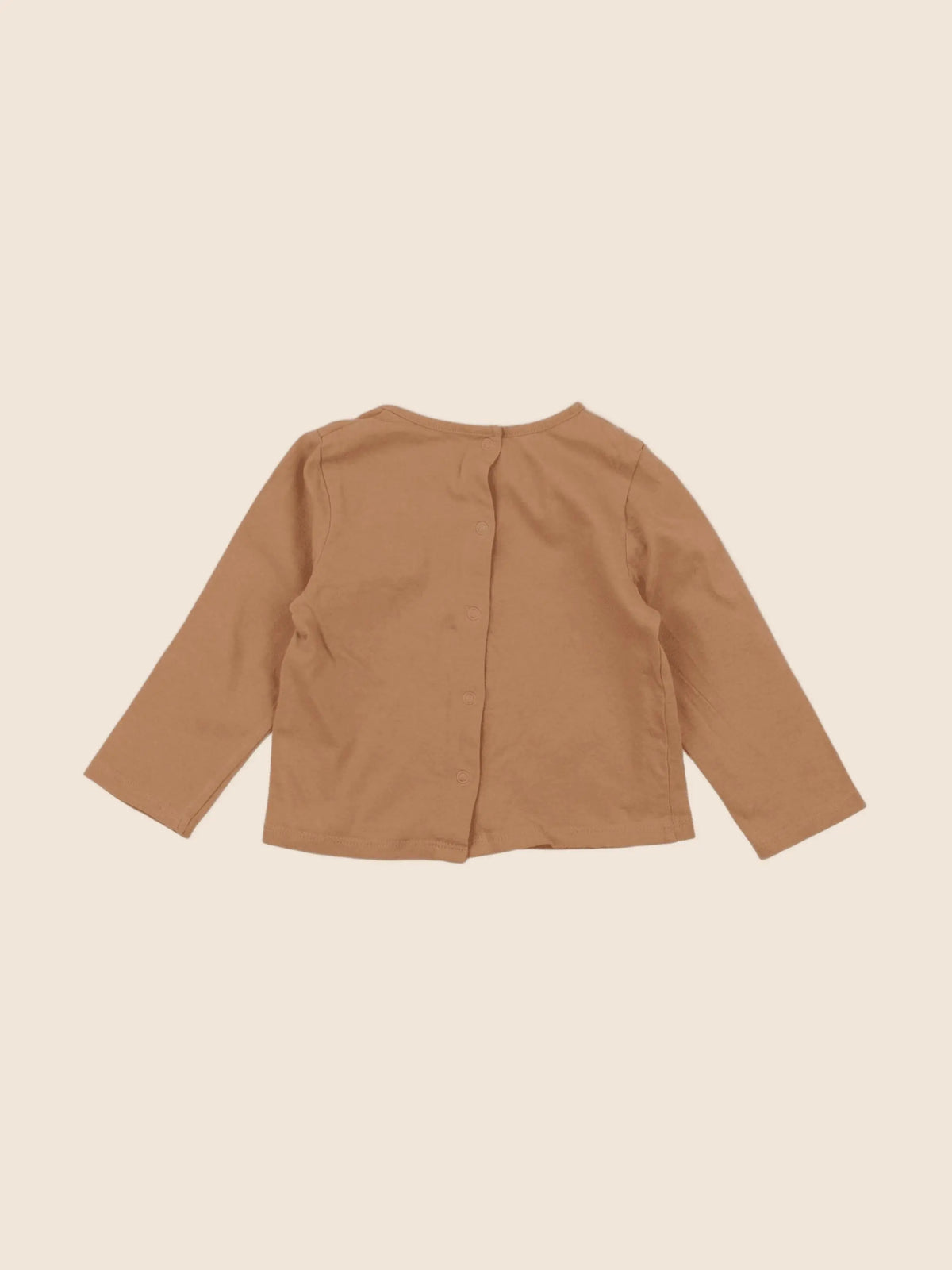 Vertbaudet - tee-shirt marron - 9 mois