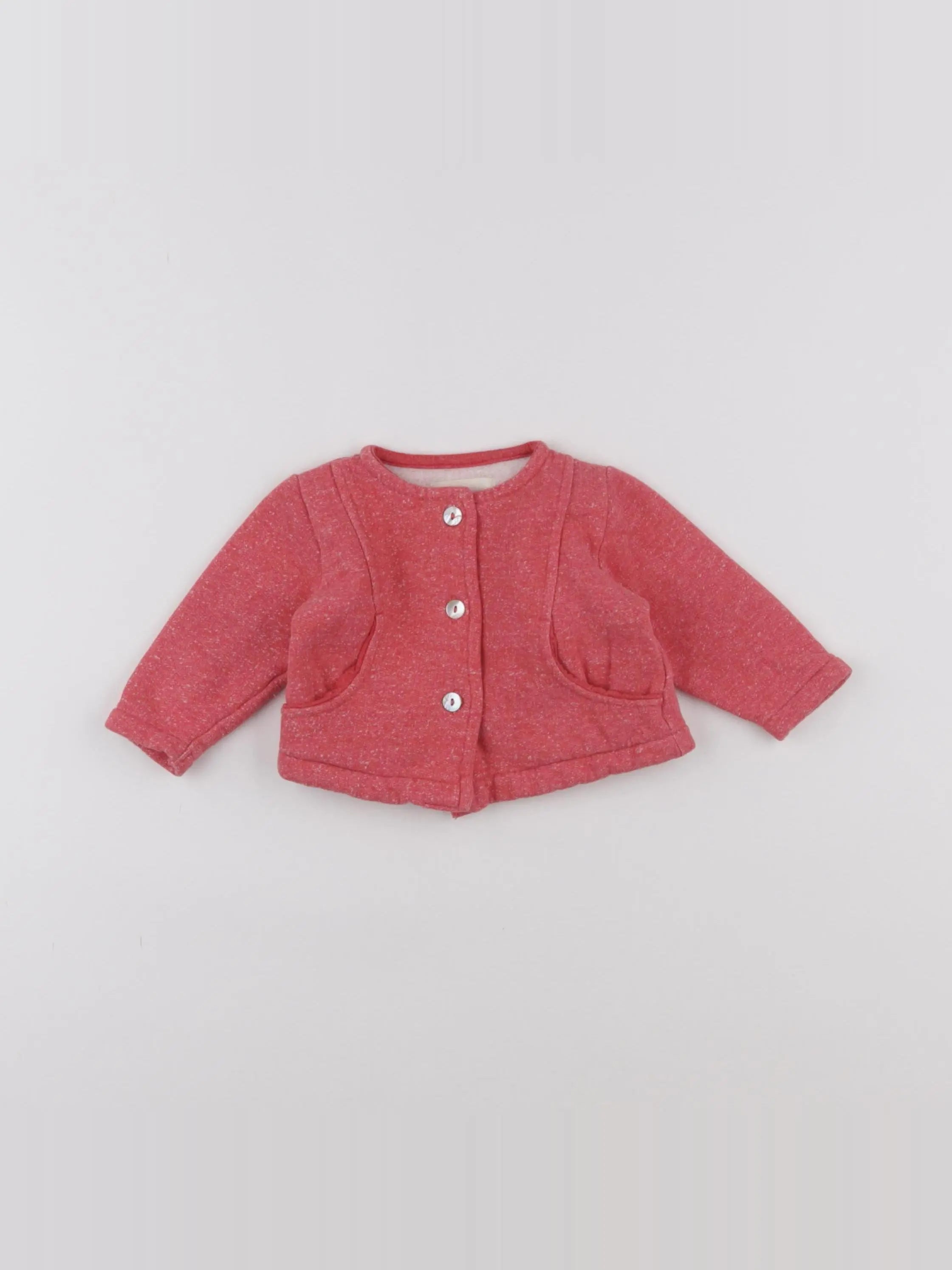 Arsène et les pipelettes - gilet rose - 6 mois