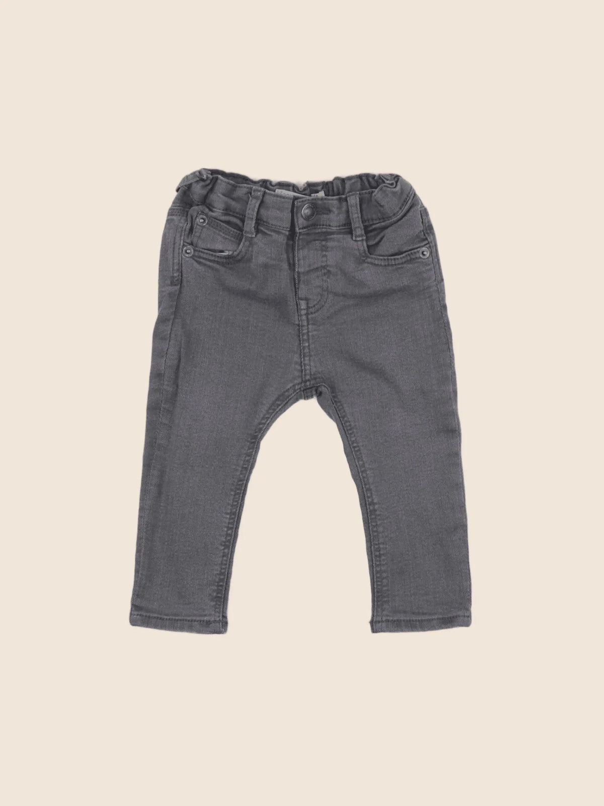 Zara - jean gris - 6/9 mois
