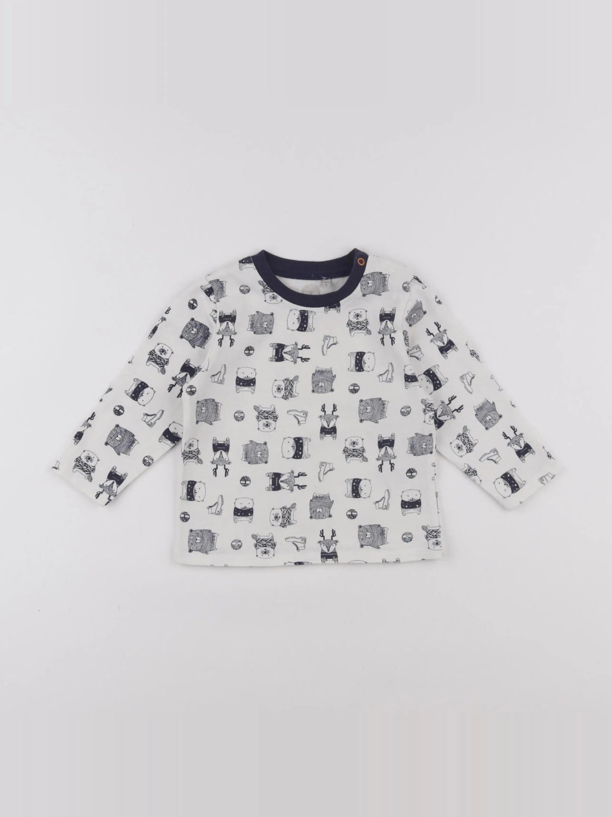 Timberland - tee-shirt blanc, bleu - 18 mois