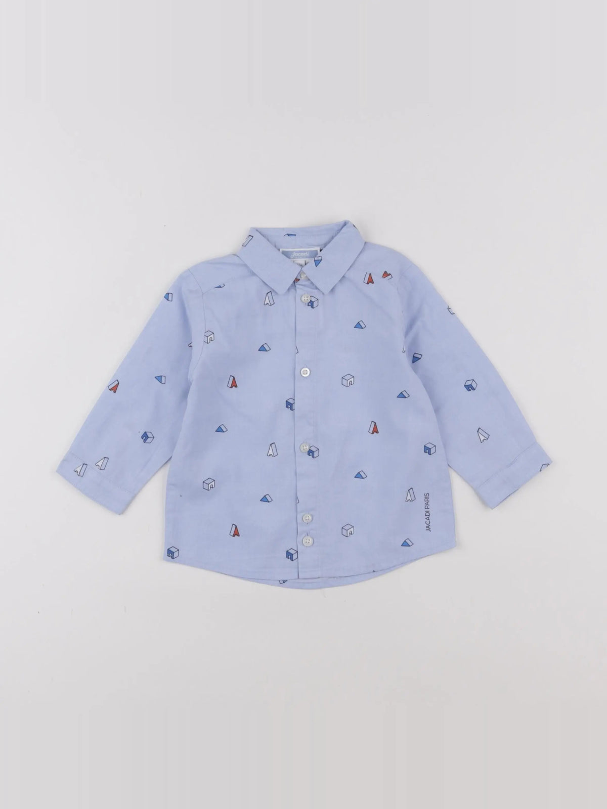 Jacadi - chemise bleu - 12 mois