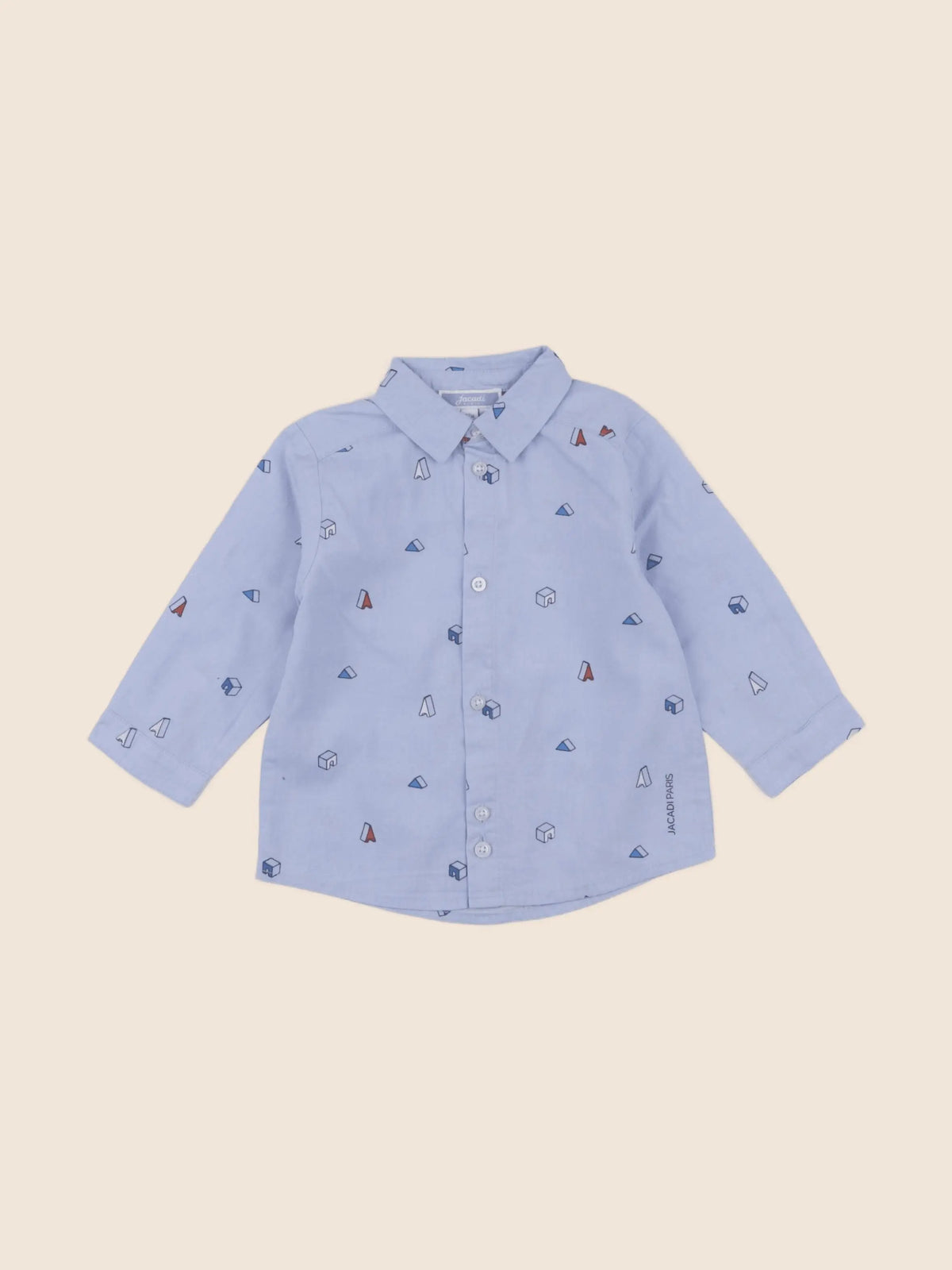 Jacadi - chemise bleu - 12 mois