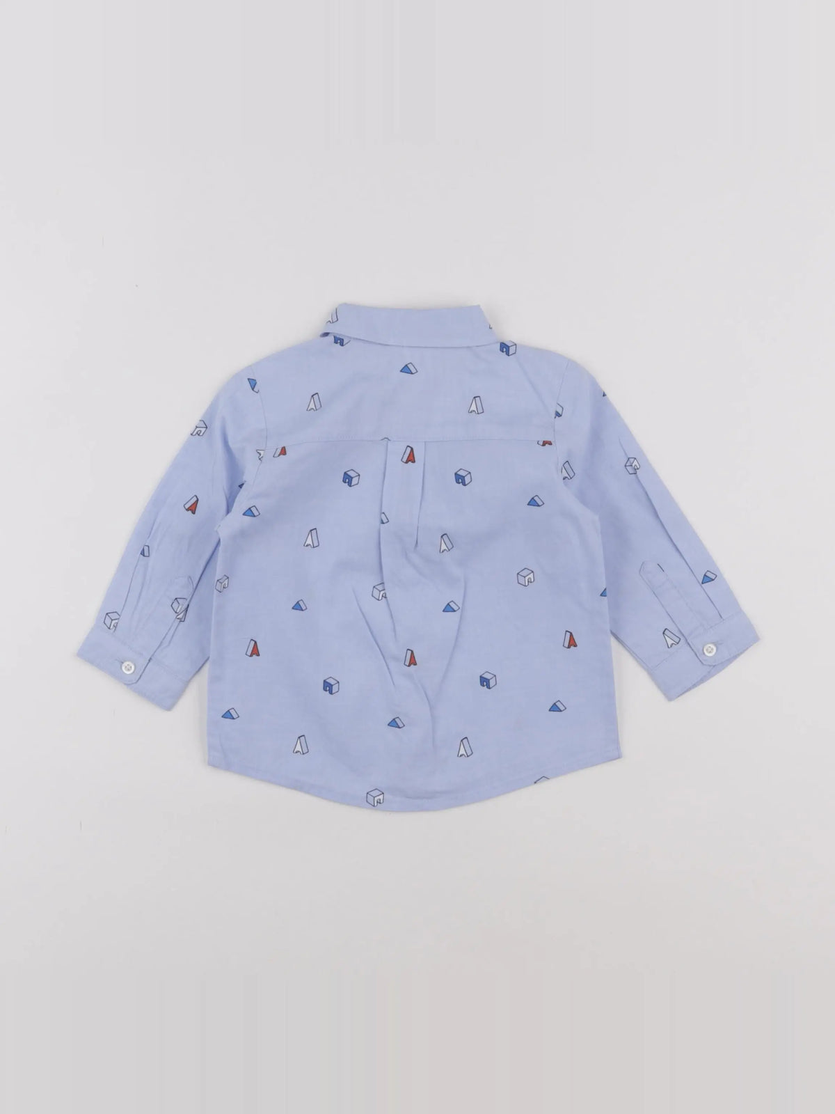 Jacadi - chemise bleu - 12 mois