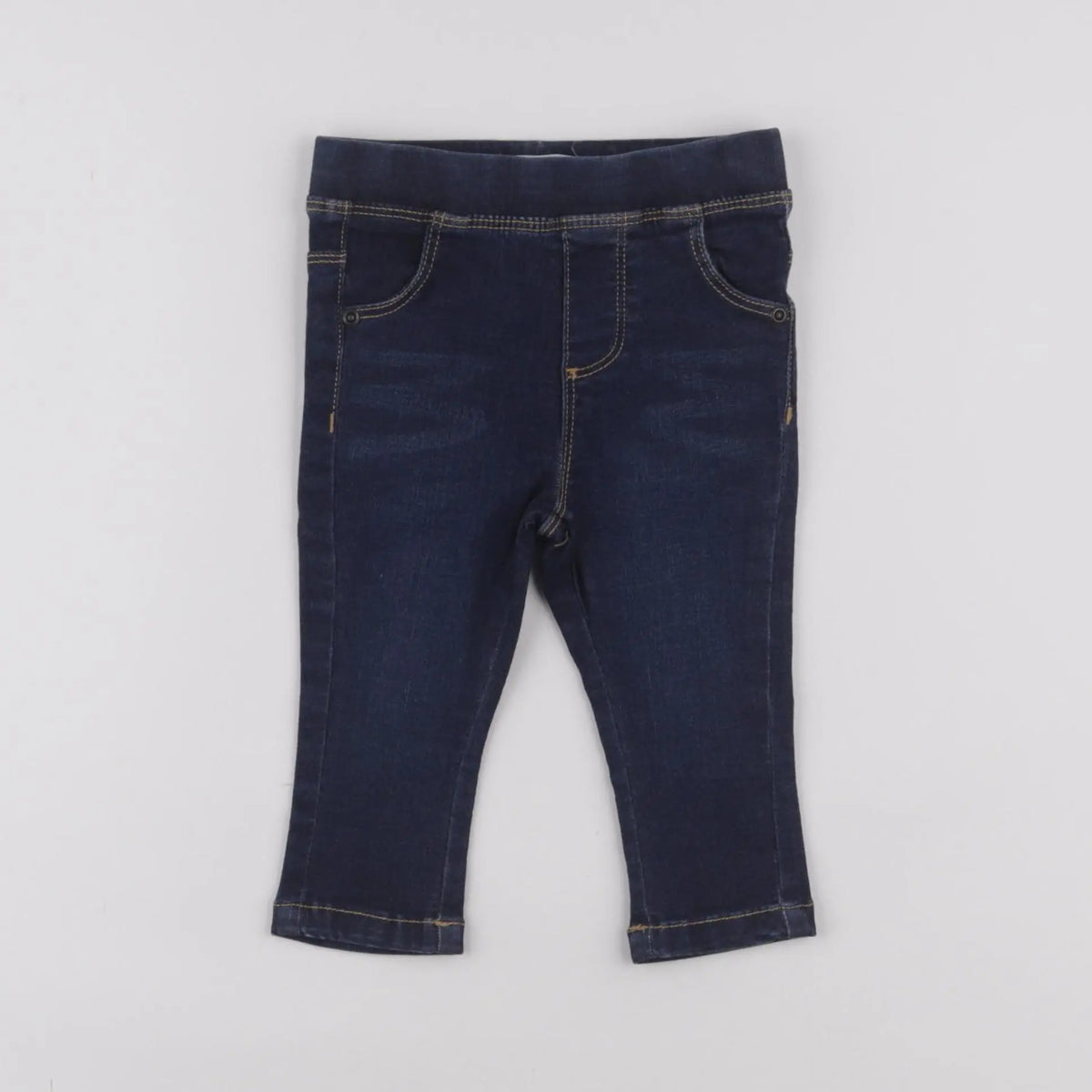 Vertbaudet - jegging bleu - 9 mois