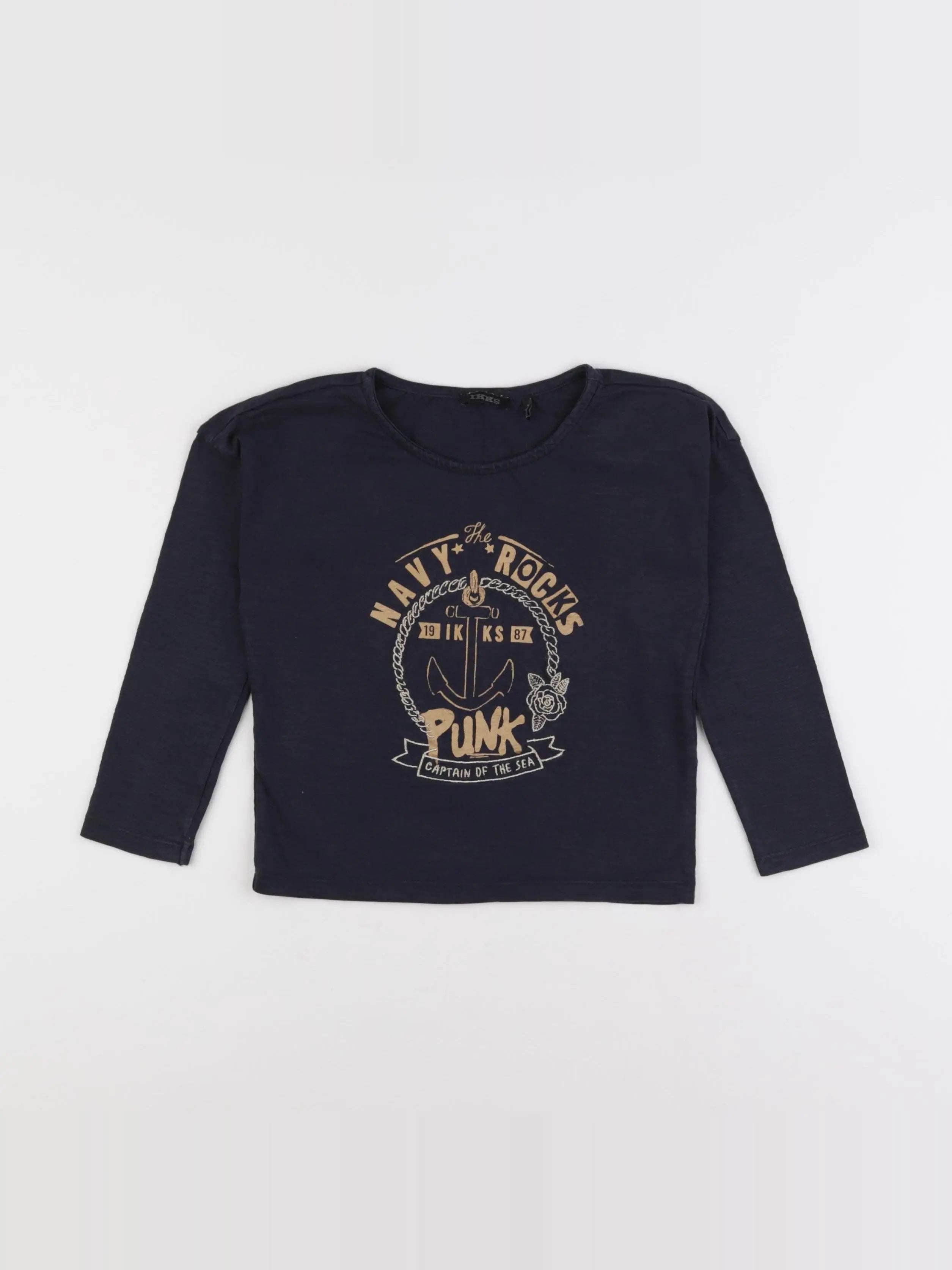 IKKS - tee-shirt bleu - 4 ans