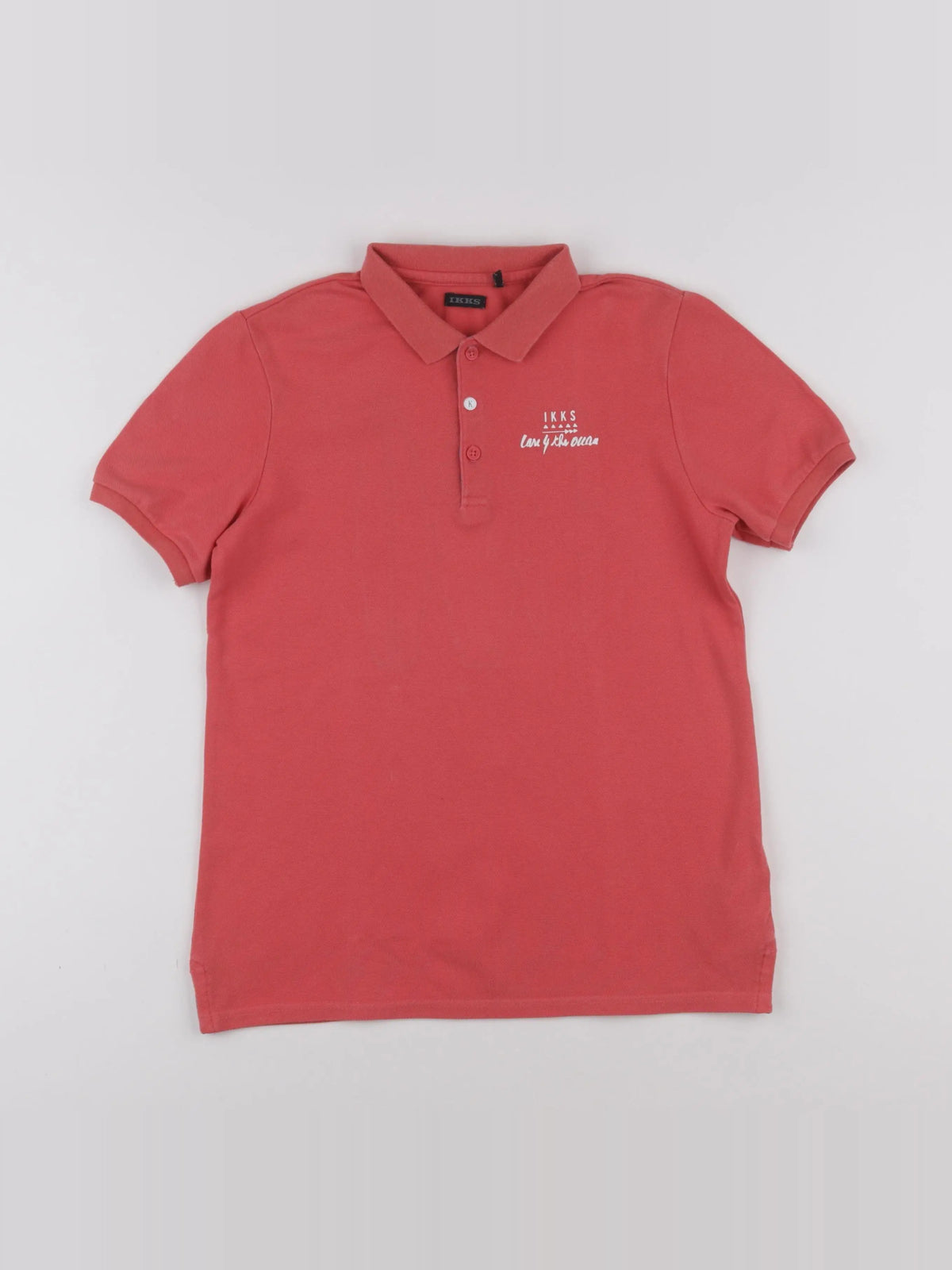 IKKS - polo imprimé au dos rouge - 10 ans
