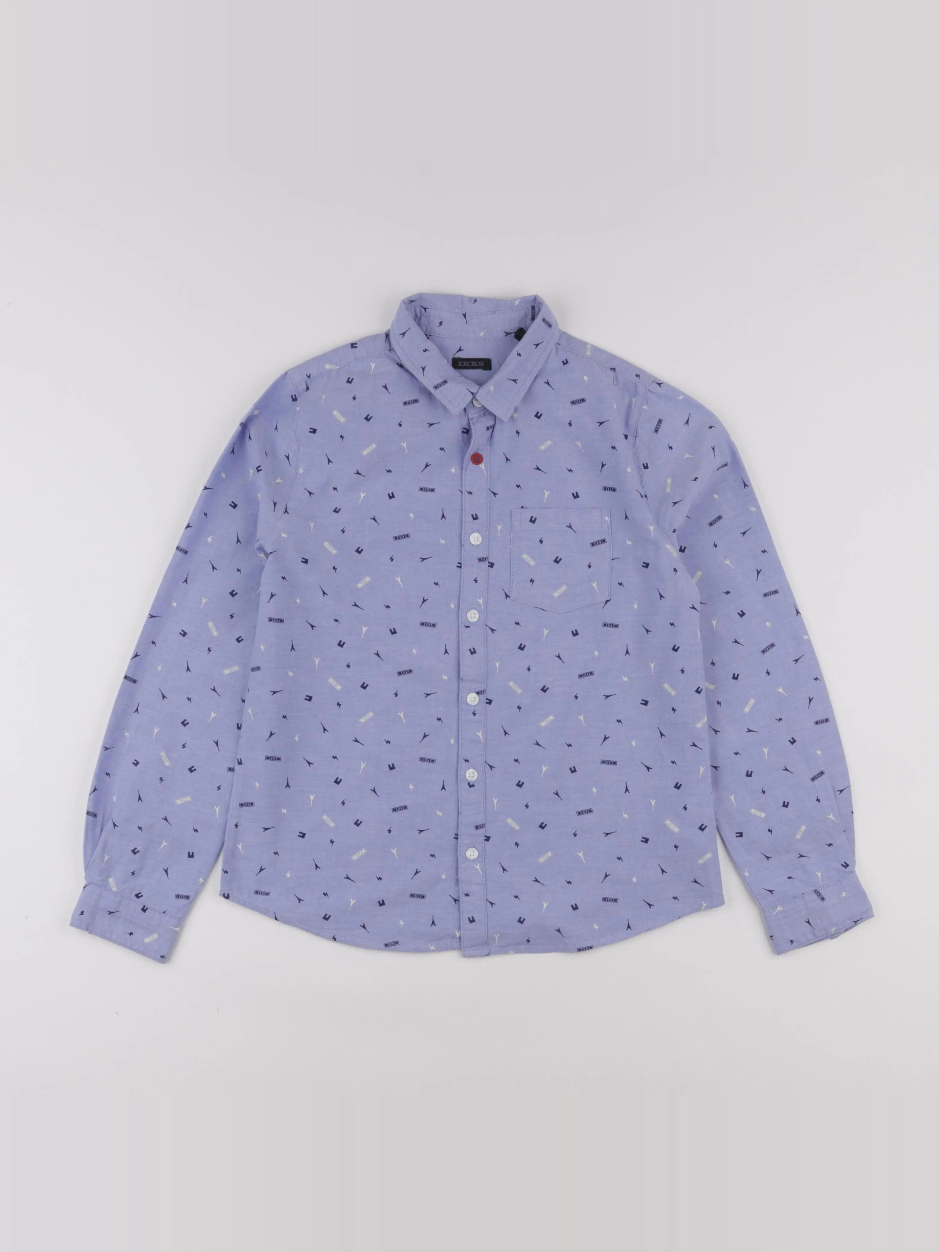 IKKS - chemise bleu - 10 ans