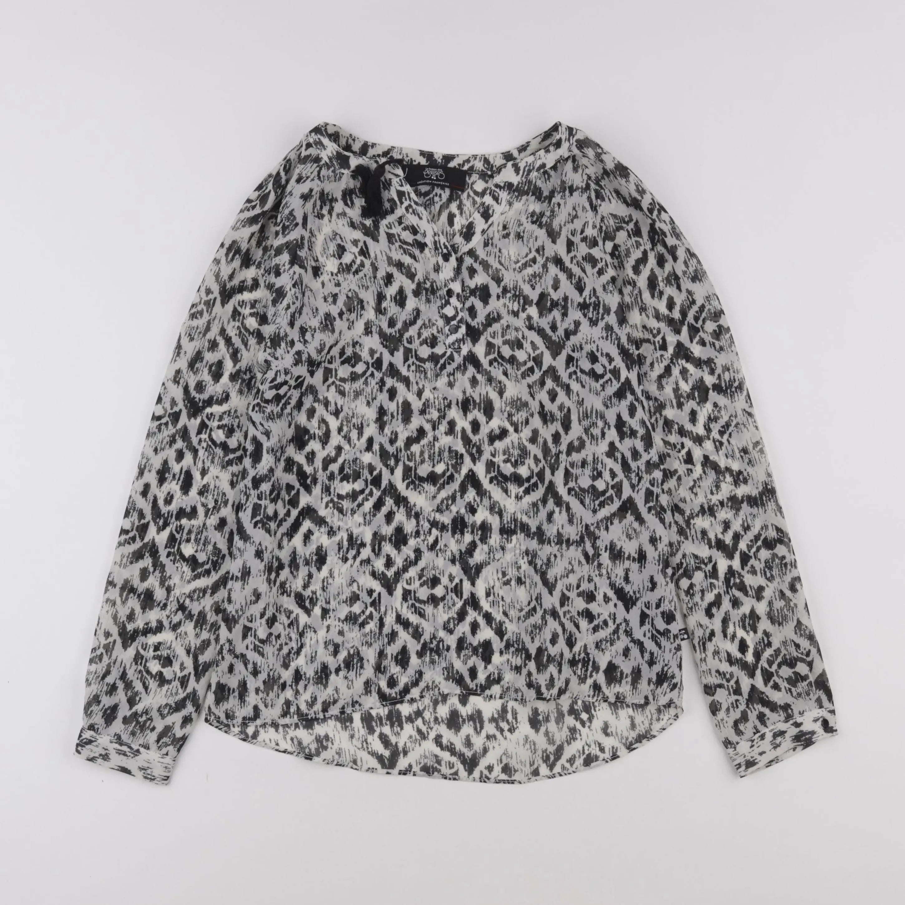 Le temps des cerises  - blouse noir, beige - 10 ans