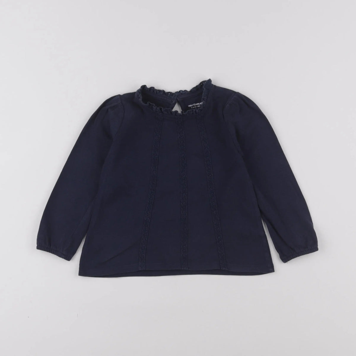 Vertbaudet - tee-shirt bleu - 2 ans