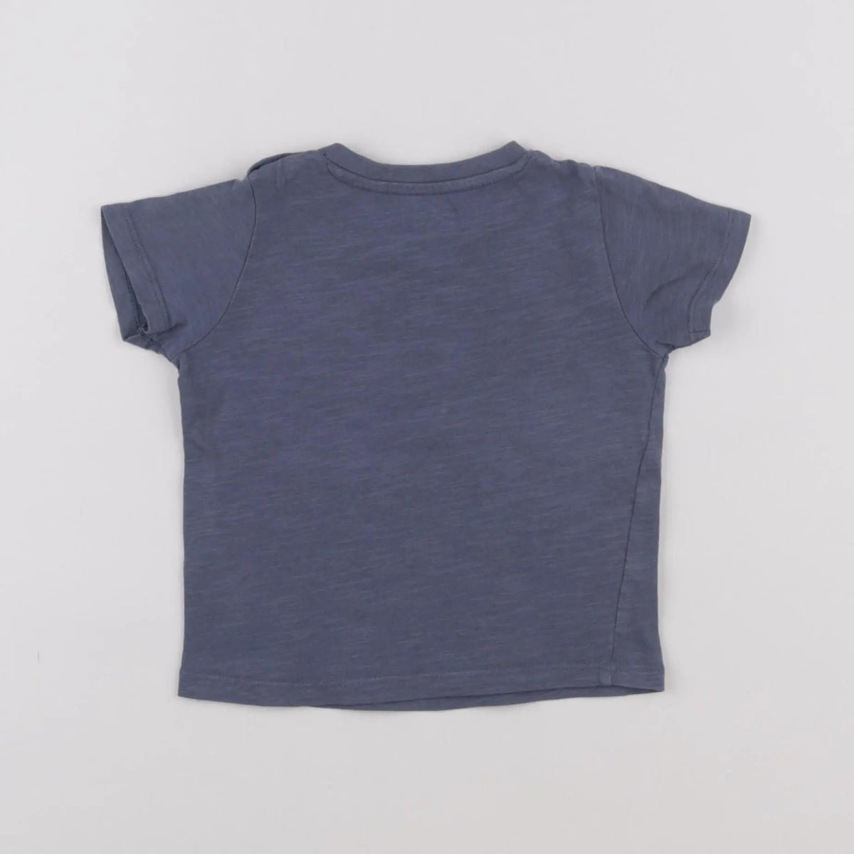 Vertbaudet - tee-shirt bleu - 12 mois