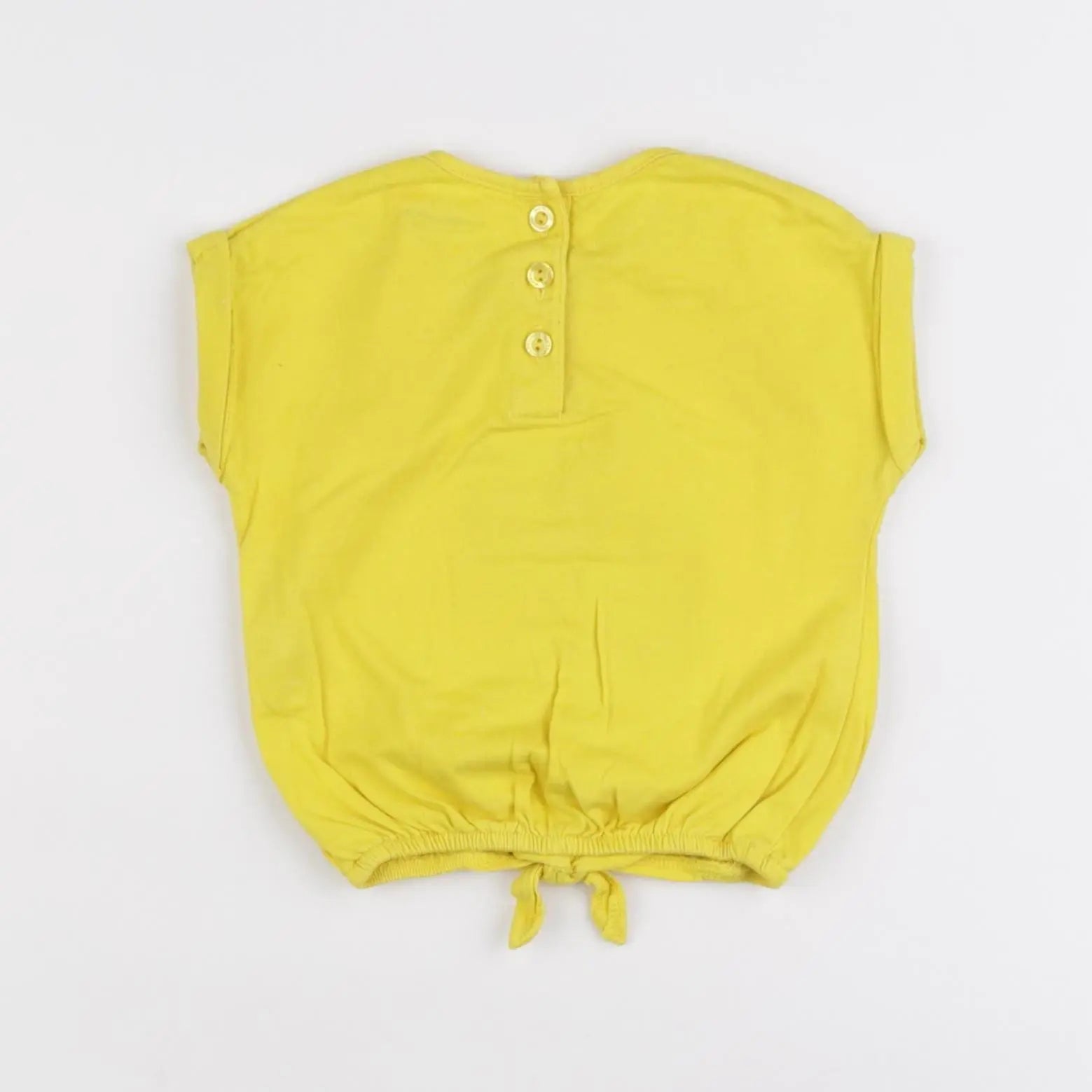 Vertbaudet - tee-shirt jaune - 9 mois