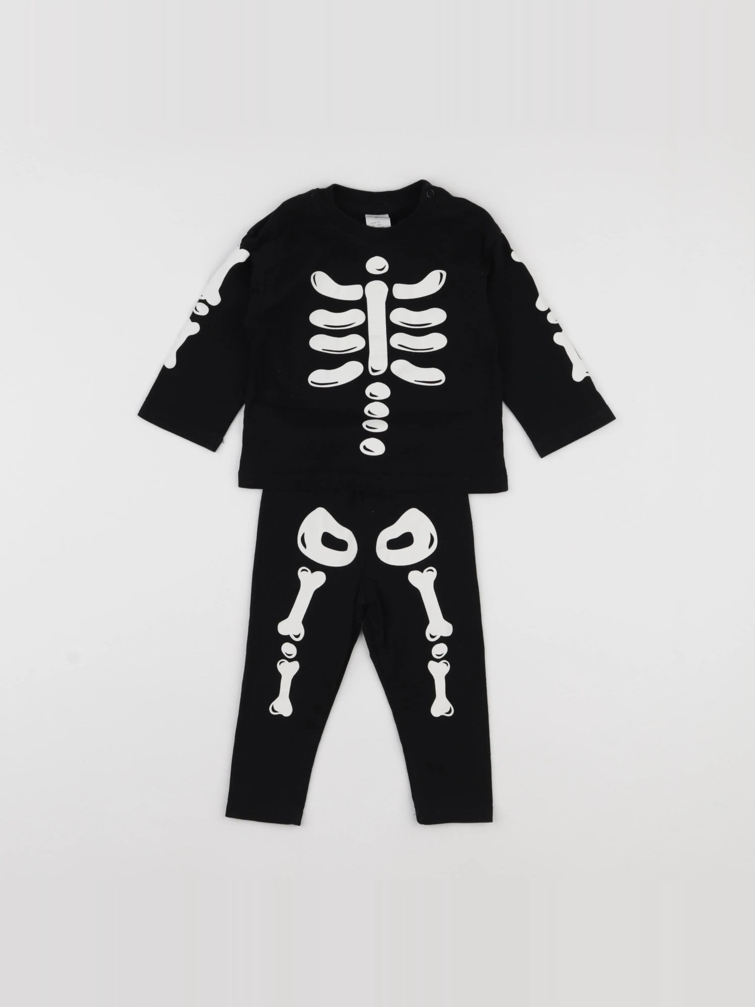 H&M - ensemble noir - 6/9 mois