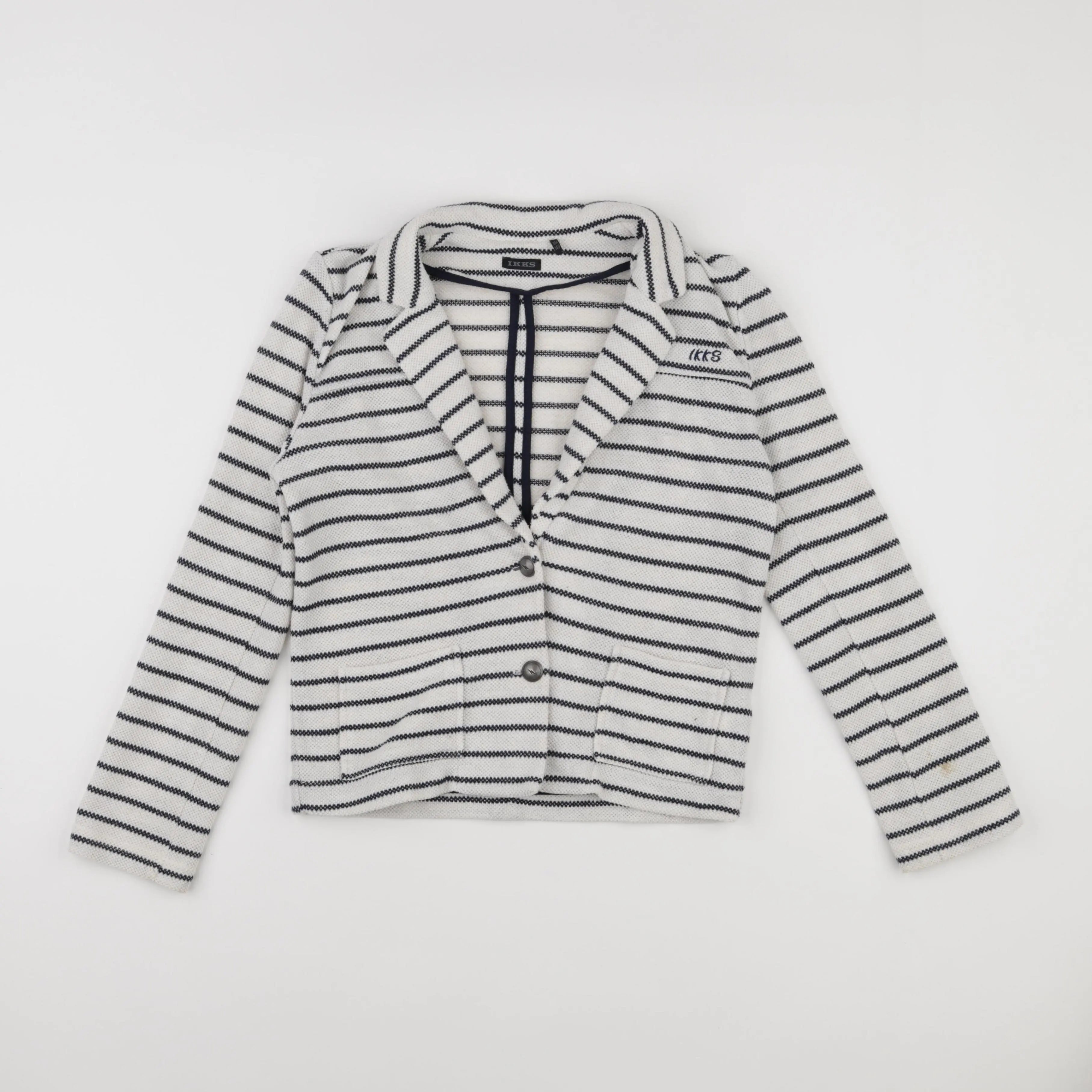 IKKS - veste beige, bleu - 10 ans