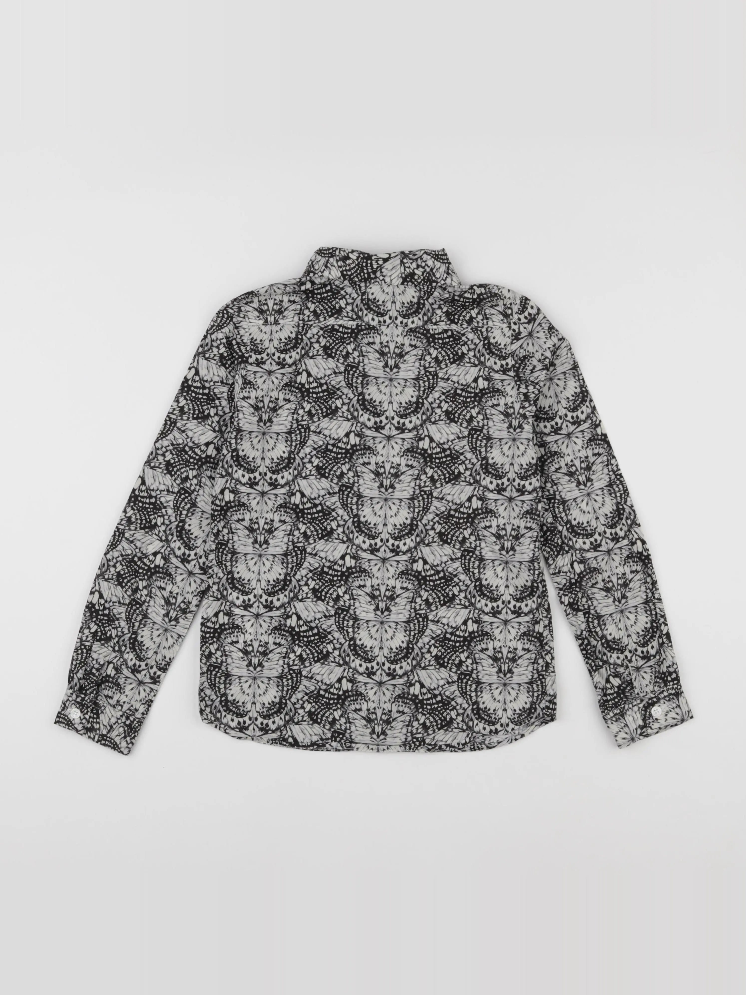 IKKS - chemise gris, blanc - 8 ans