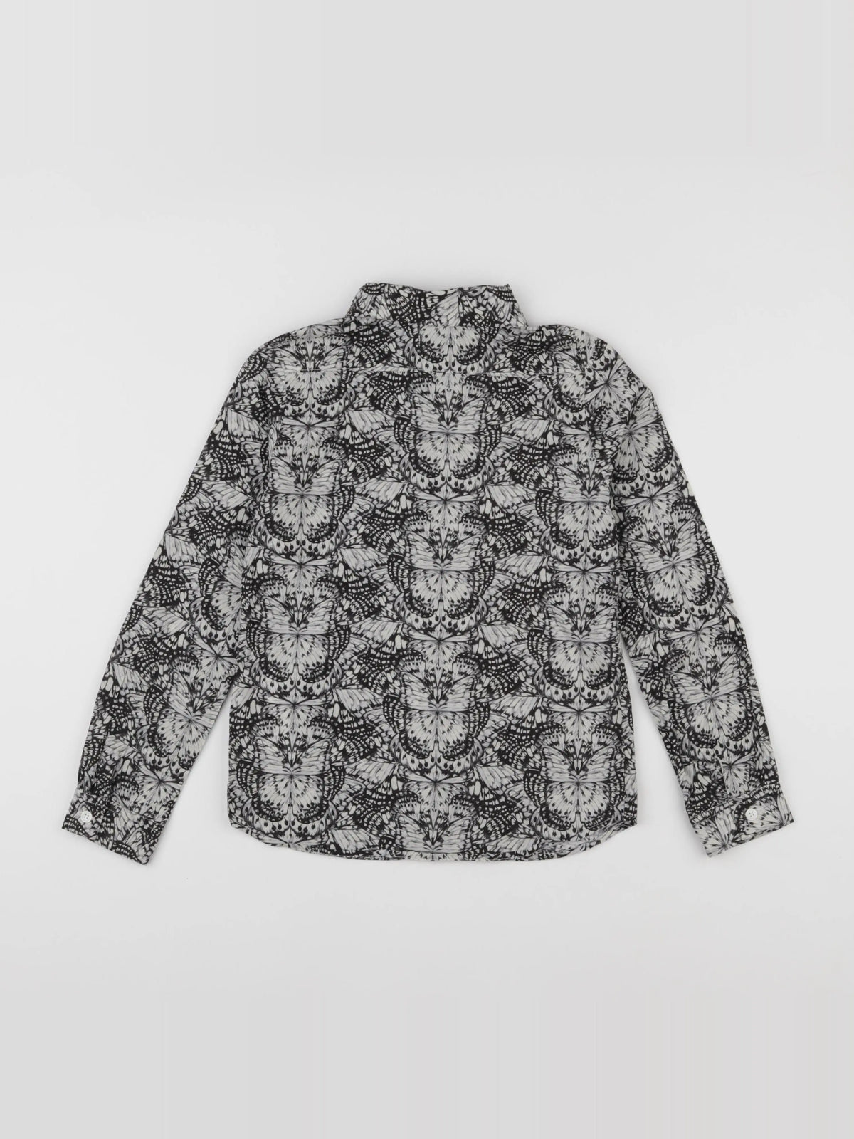 IKKS - chemise gris, blanc - 8 ans