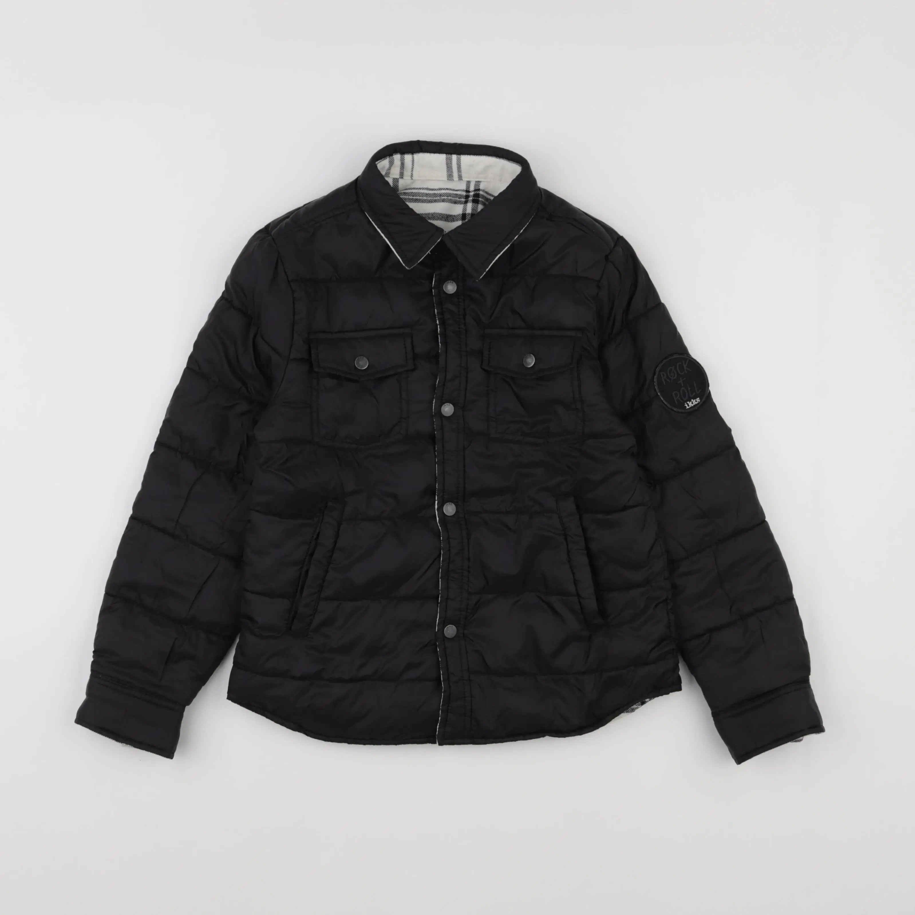 IKKS - doudoune noir, blanc - 8 ans