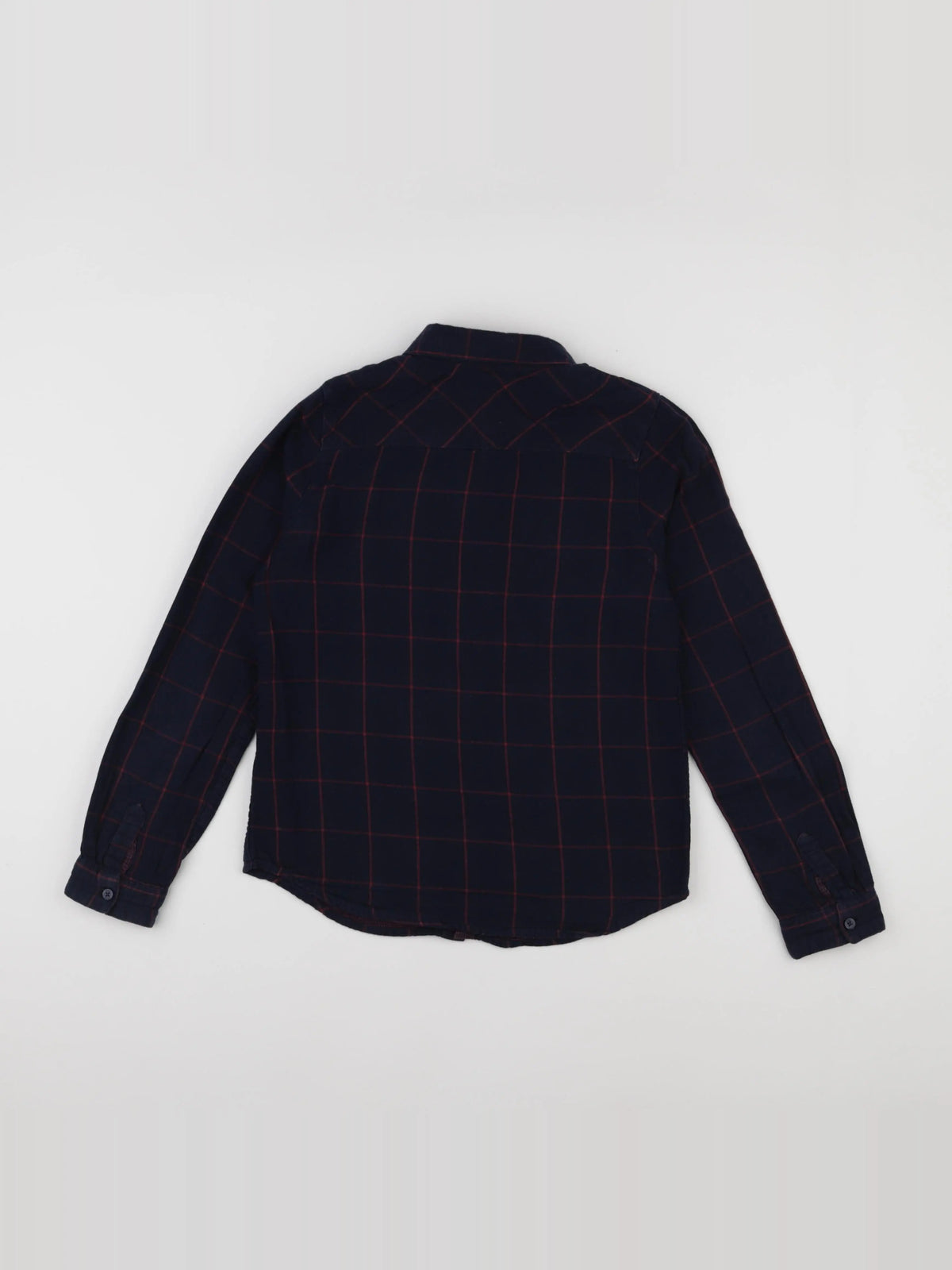 IKKS - chemise bleu, rouge - 10 ans