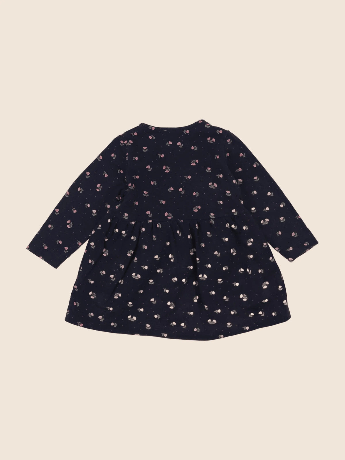 Vertbaudet - robe bleu, rose - 2 ans