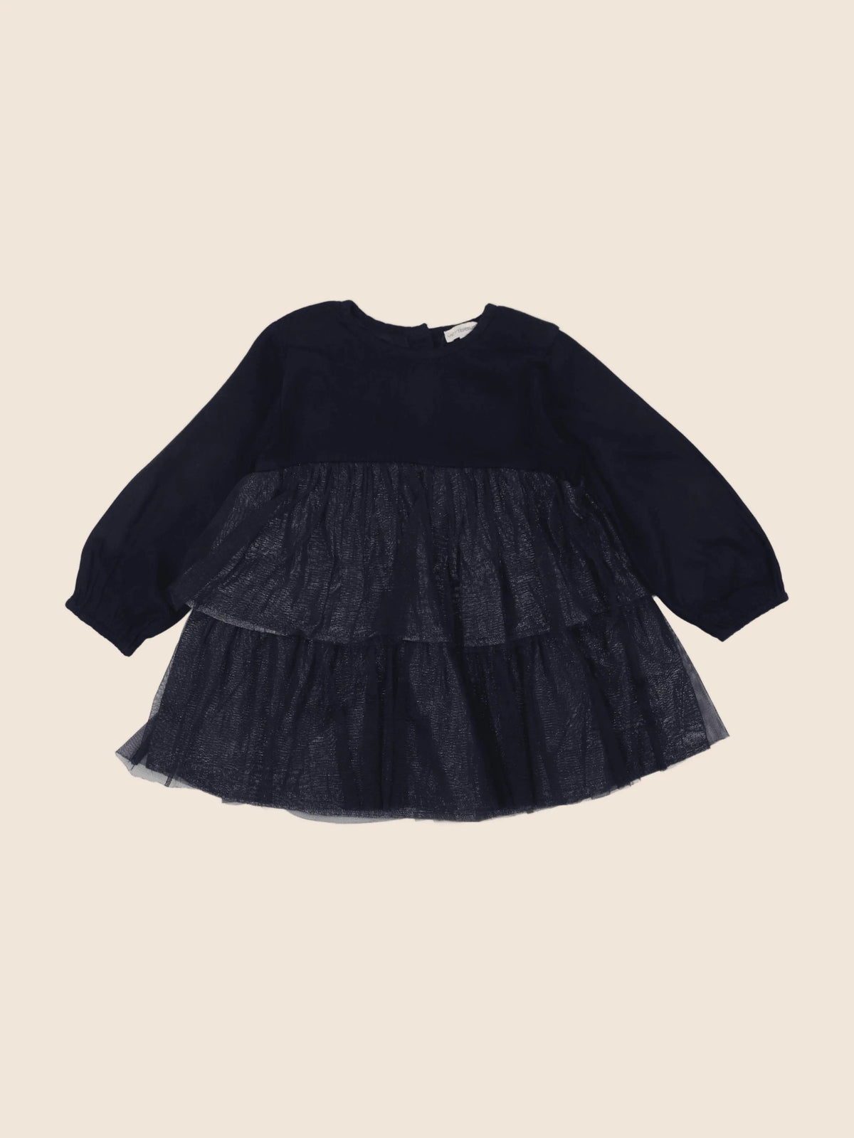 Vertbaudet - robe bleu, argent - 2 ans