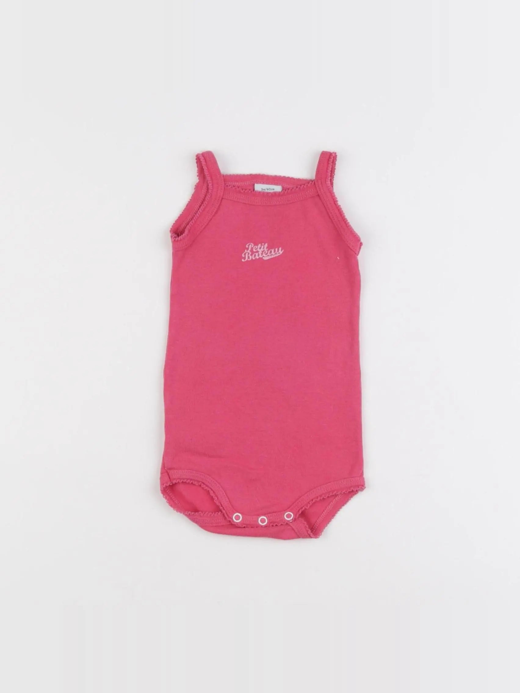 Petit Bateau - body rose - 3 mois