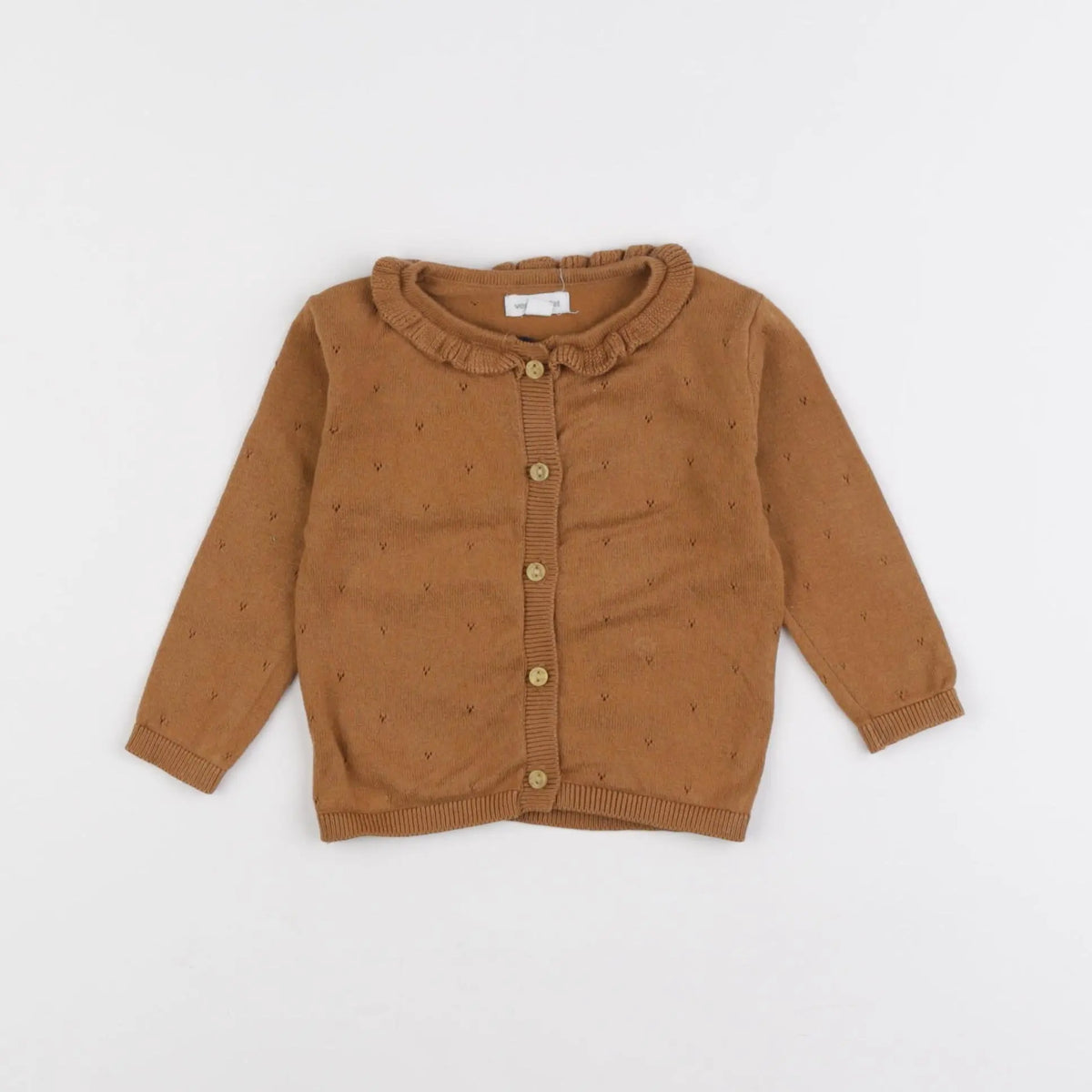 Vertbaudet - gilet marron - 6 mois