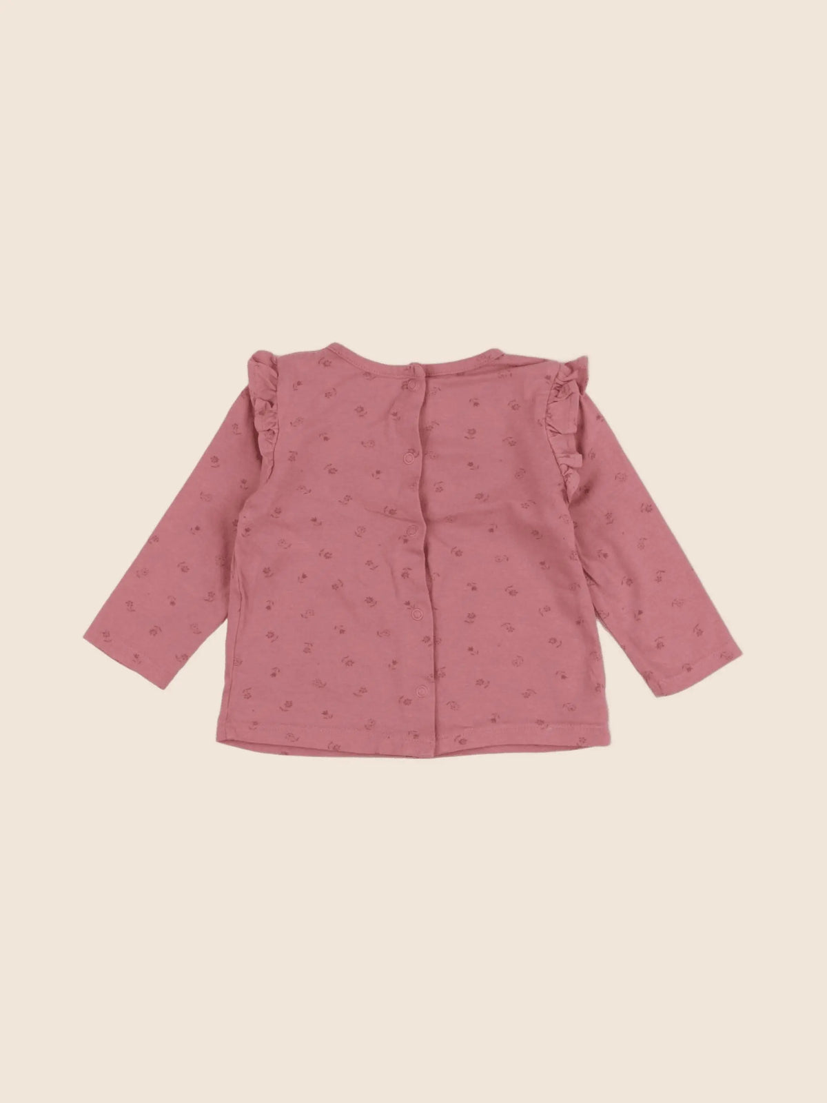 Vertbaudet - tee-shirt rose - 6 mois