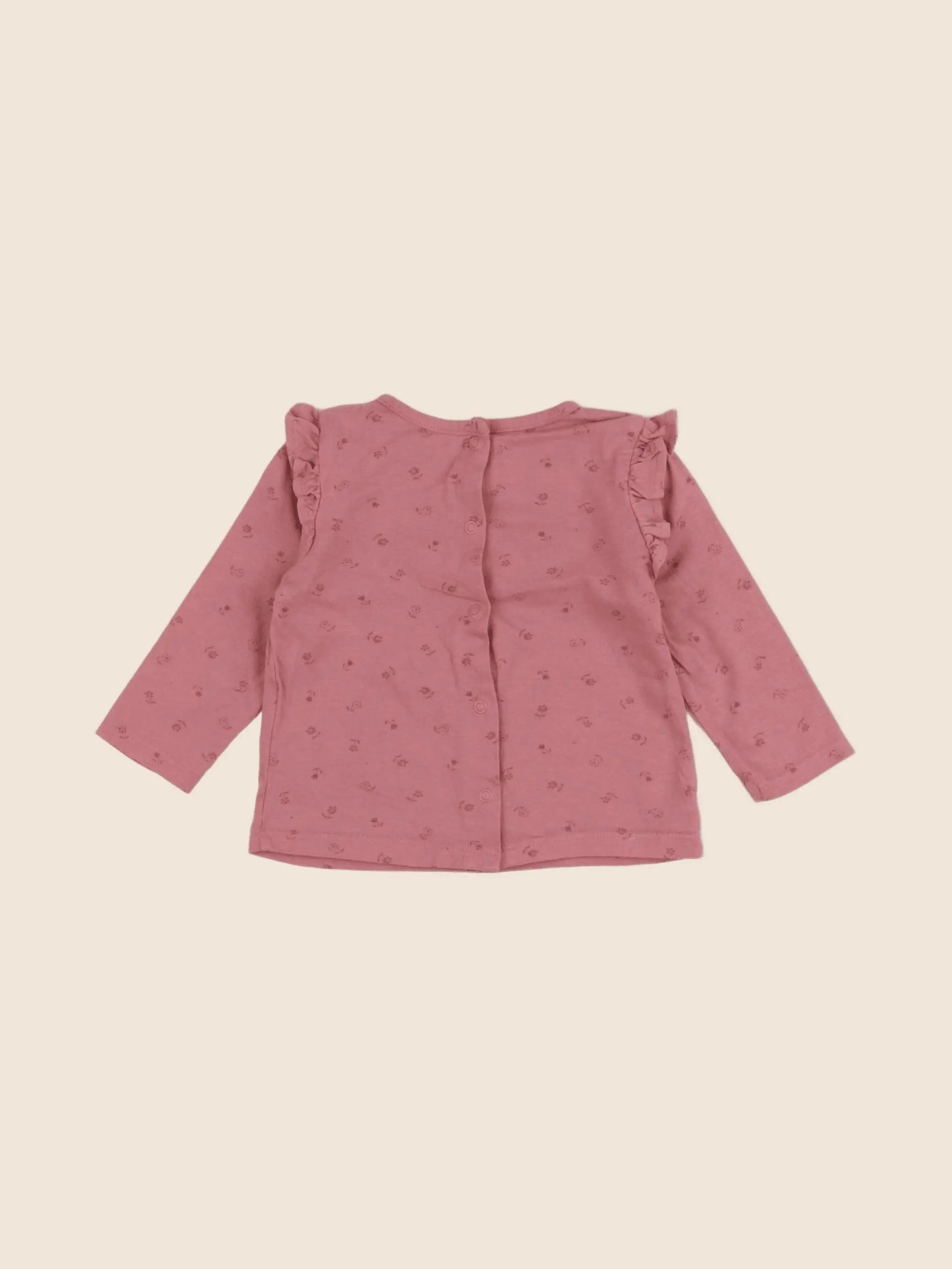 Vertbaudet - tee-shirt rose - 6 mois