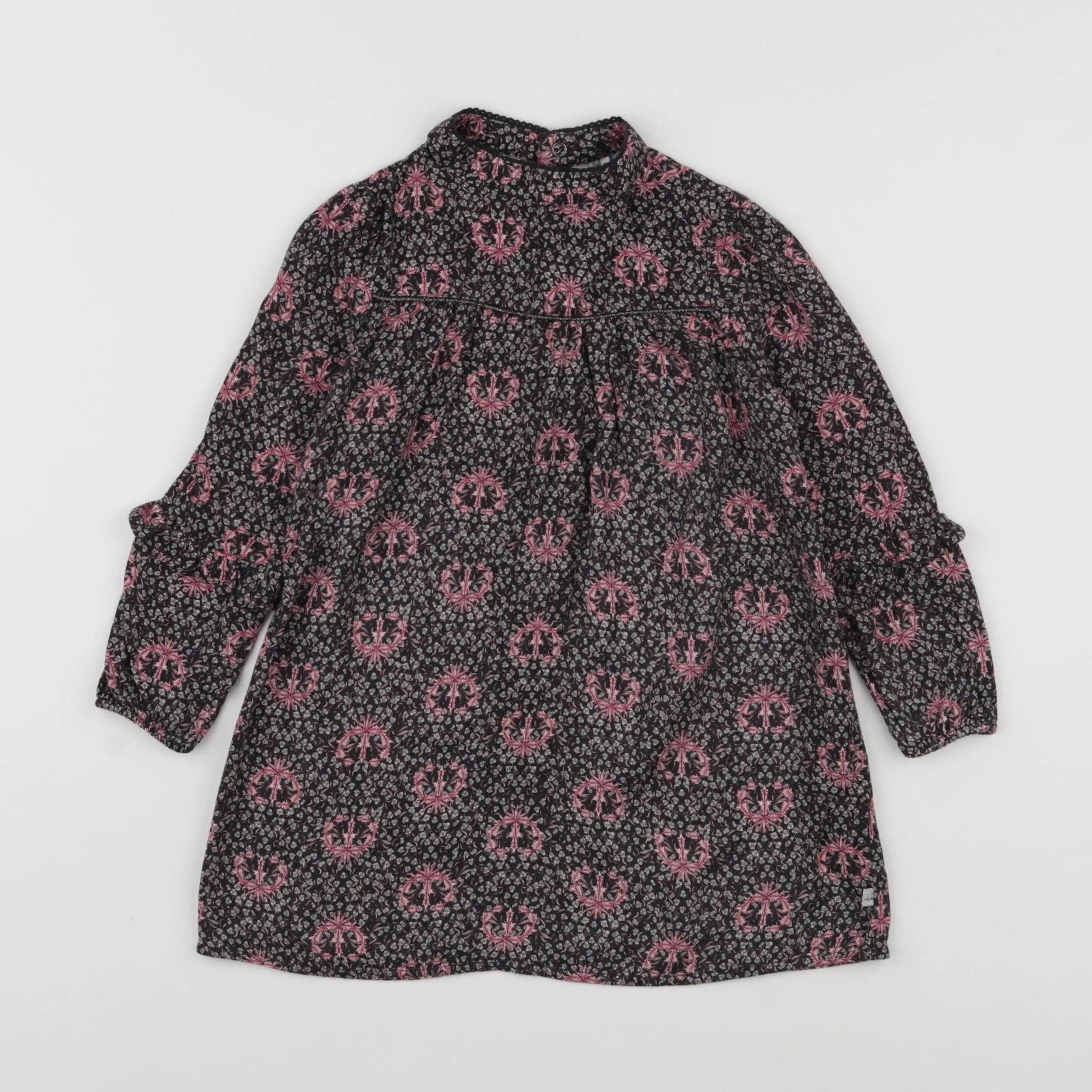 IKKS - robe noir, rose - 18 mois