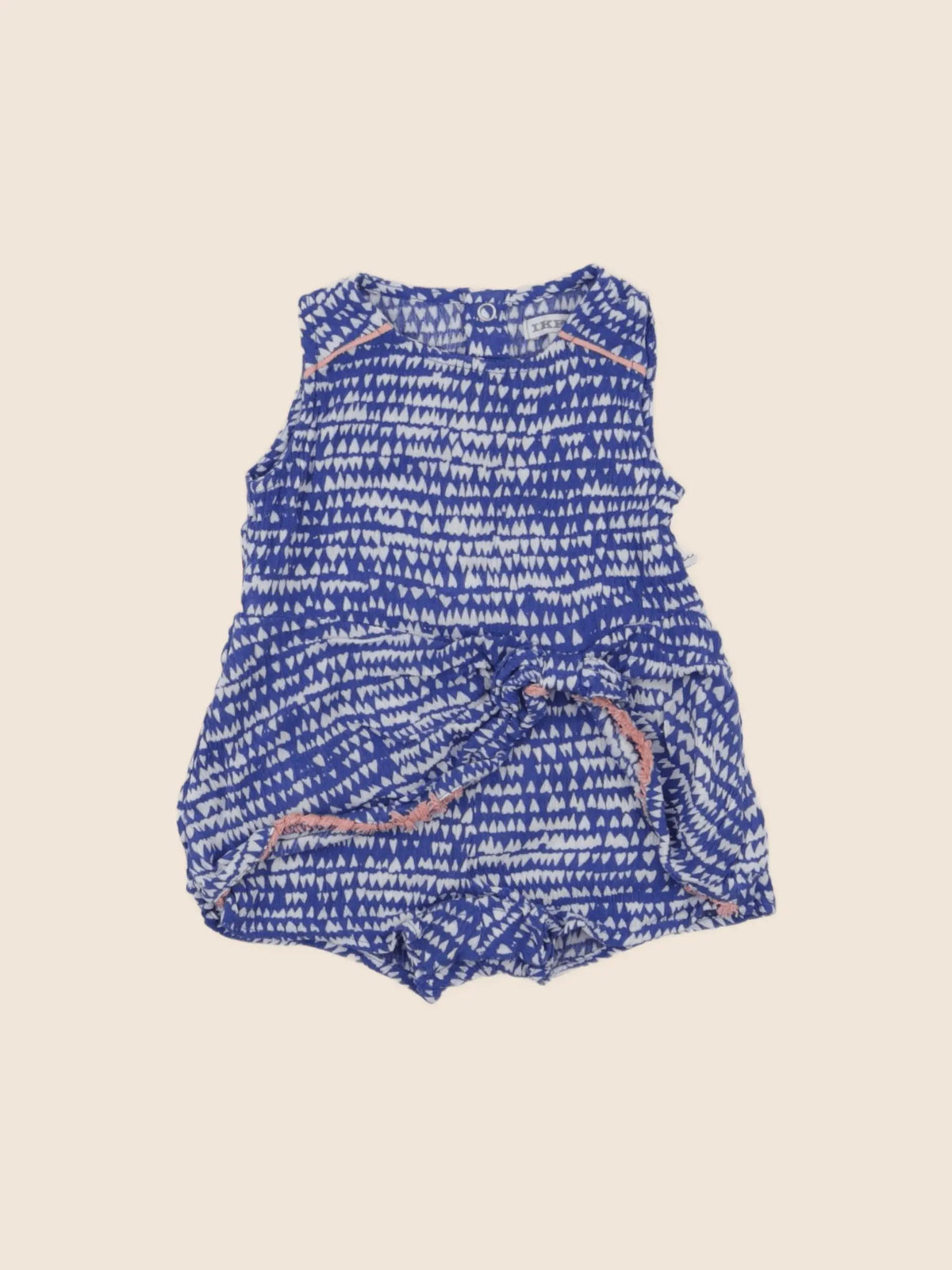 IKKS - combinaison bleu, rose - 6 mois