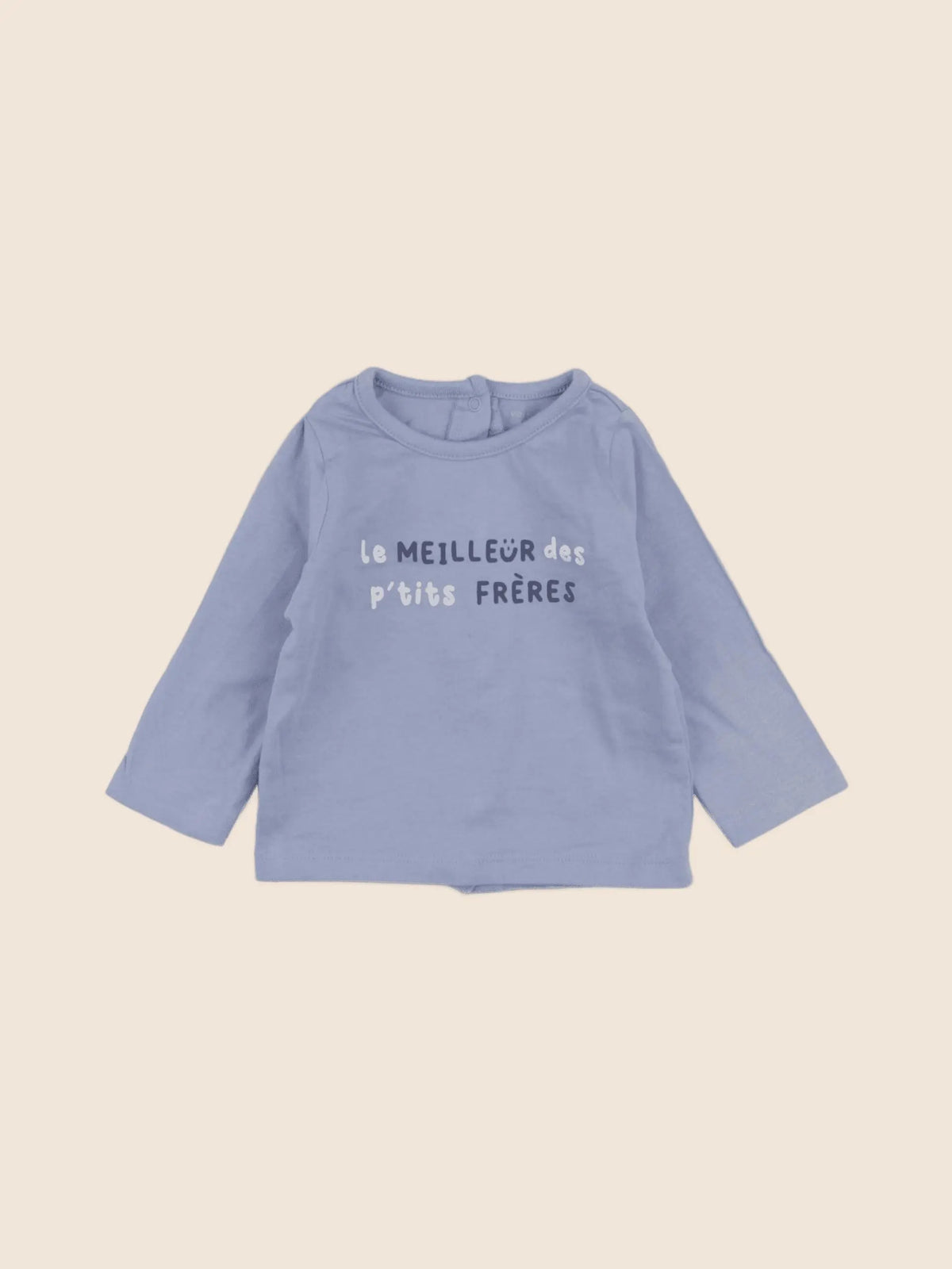 Vertbaudet - tee-shirt bleu - 3 mois