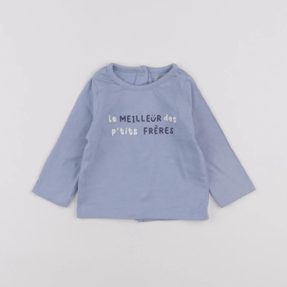 Vertbaudet - tee-shirt bleu - 3 mois