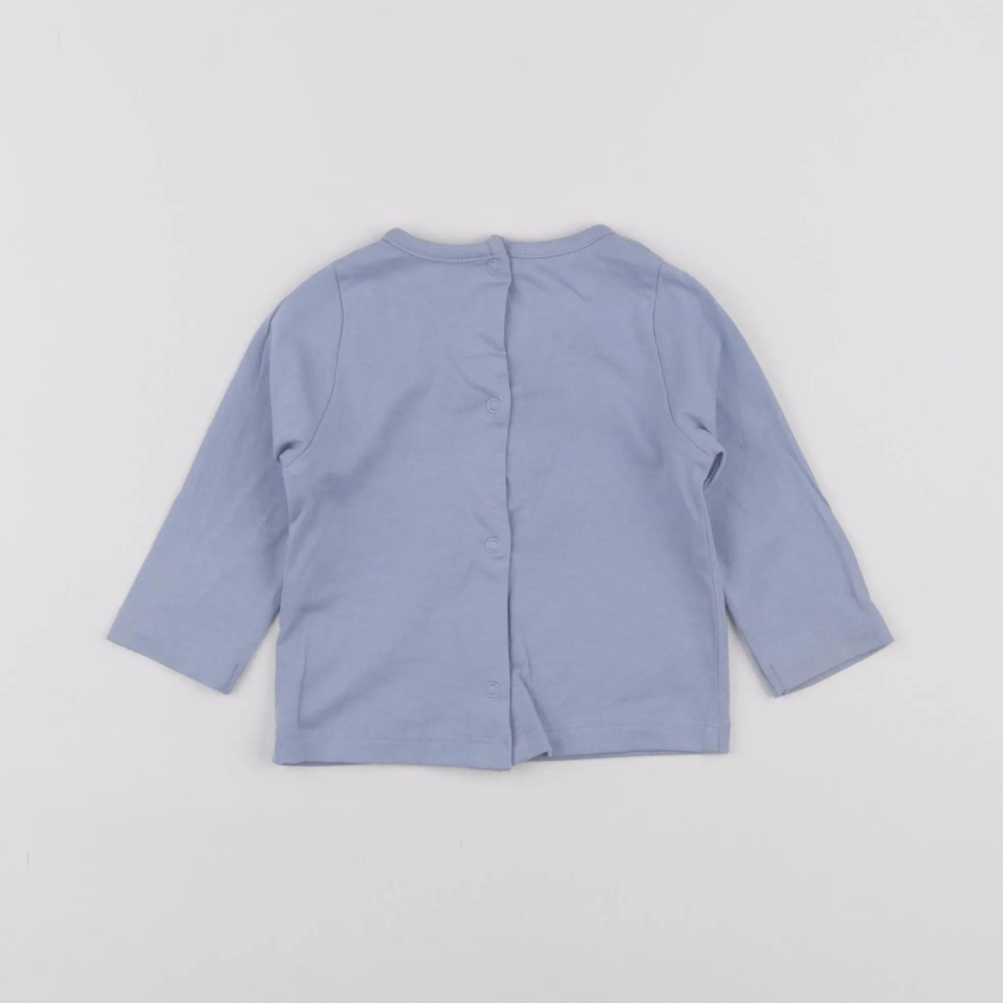 Vertbaudet - tee-shirt bleu - 3 mois