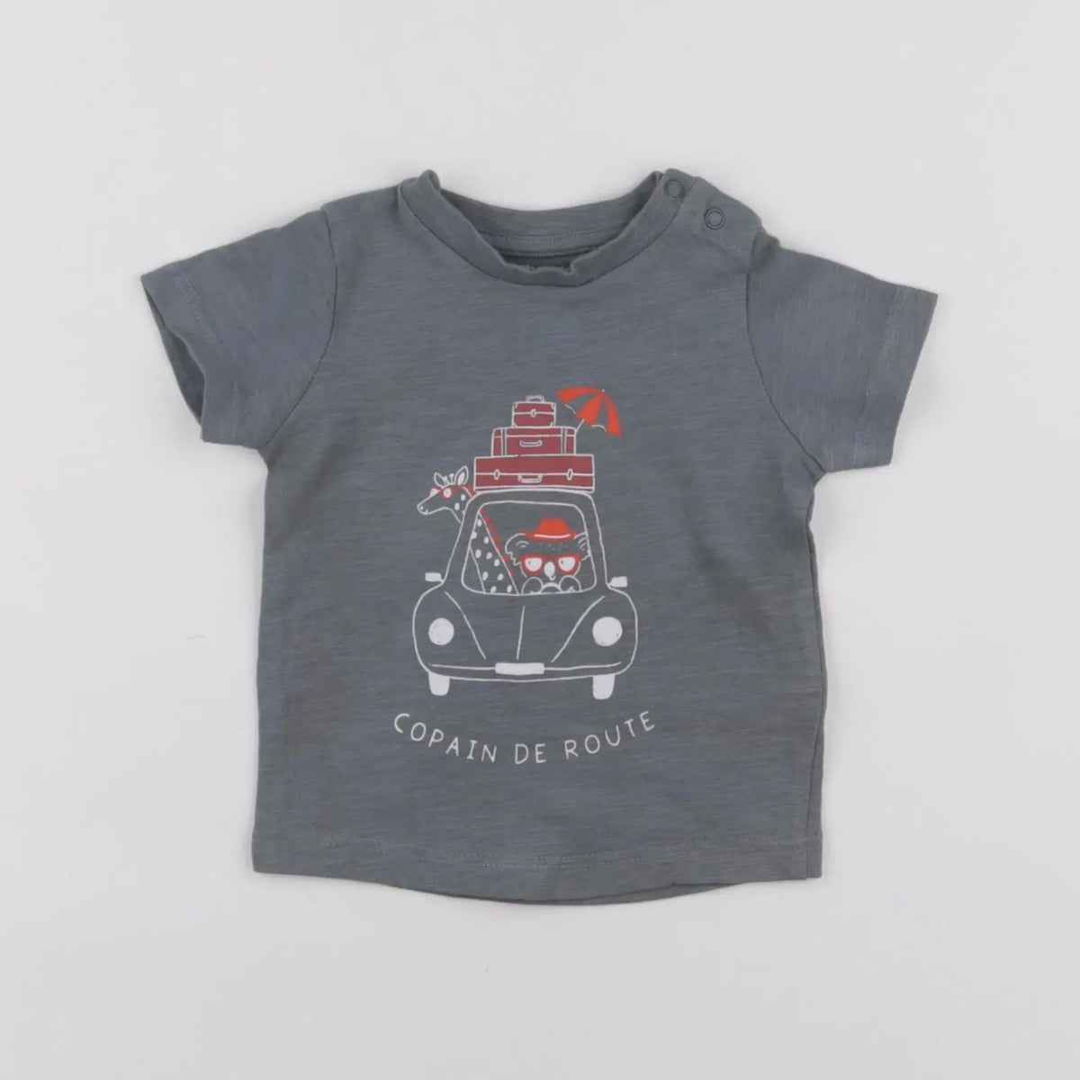 Vertbaudet - tee-shirt gris - 3 mois