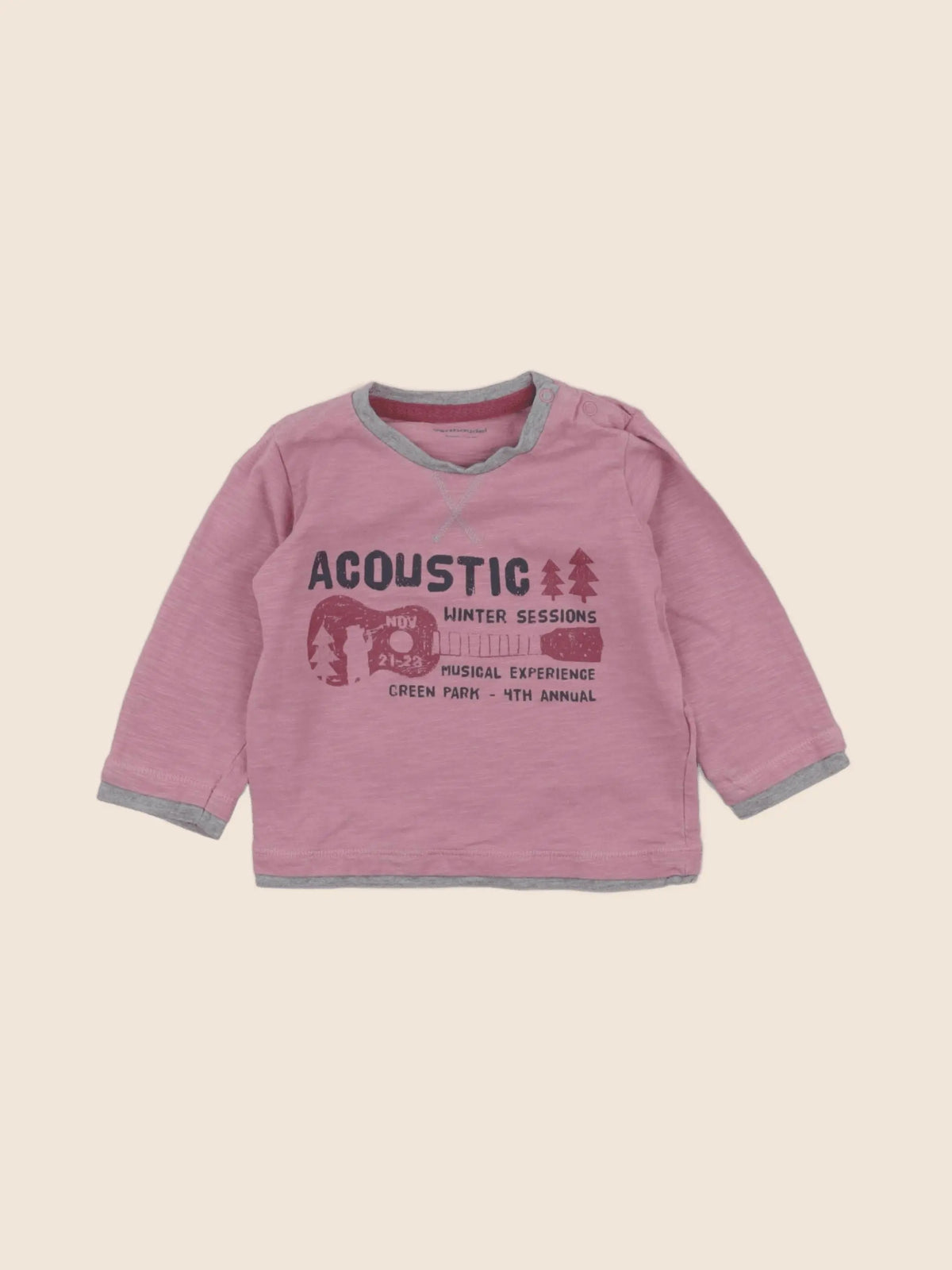 Vertbaudet - tee-shirt rose - 9 mois