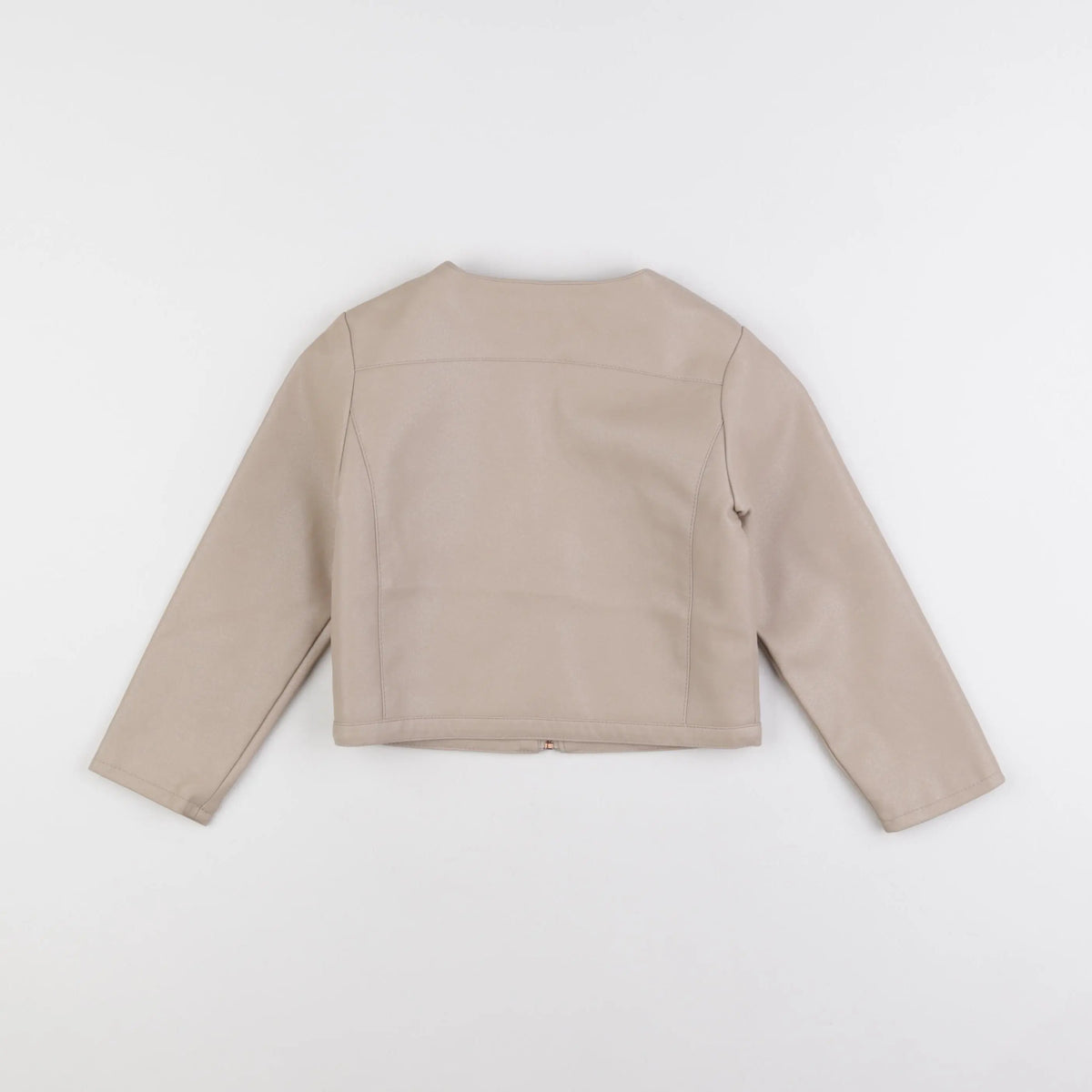 Tape à l'oeil - veste simili cuir beige - 4 ans