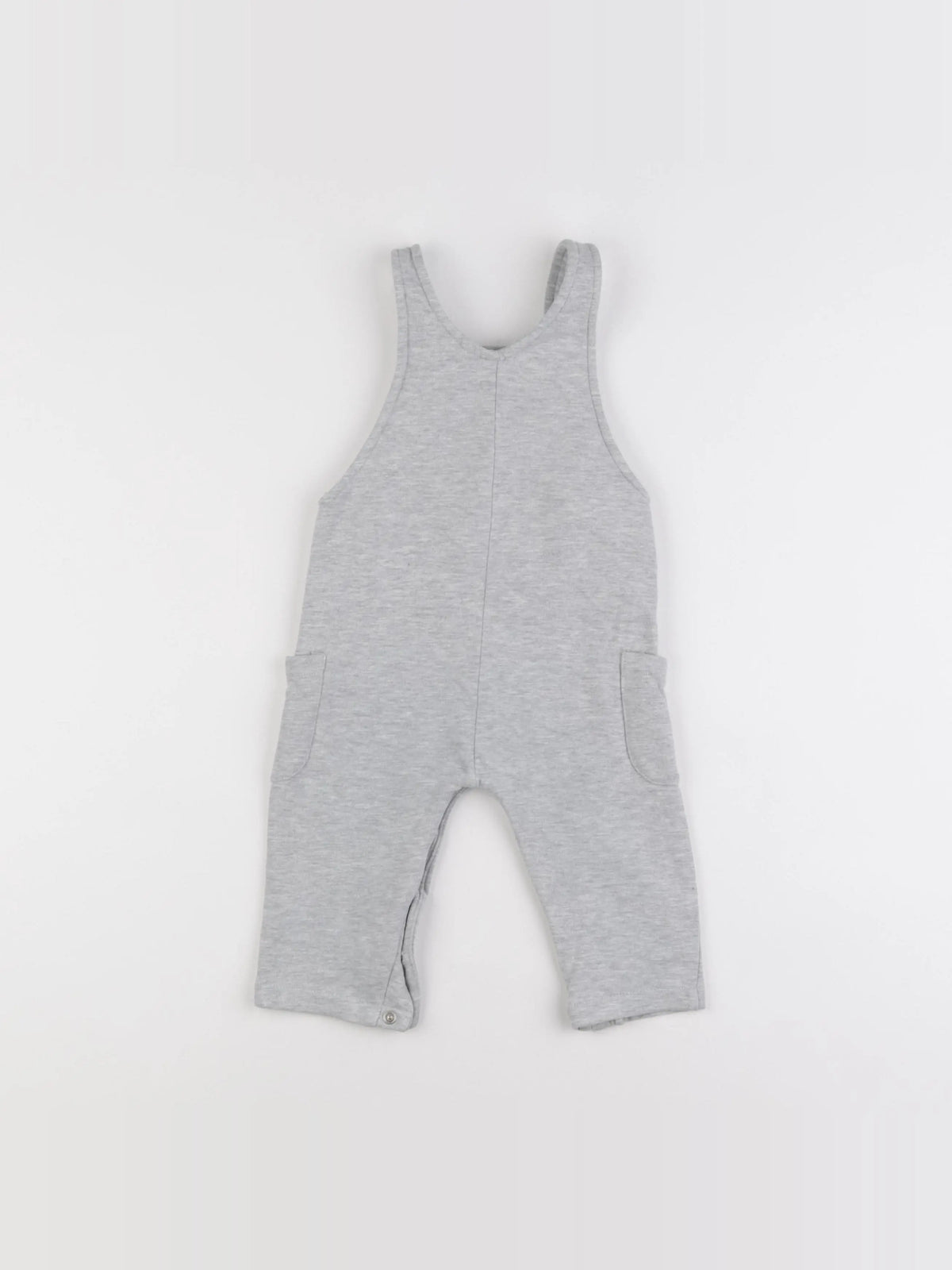 Vertbaudet - salopette gris - 12 mois