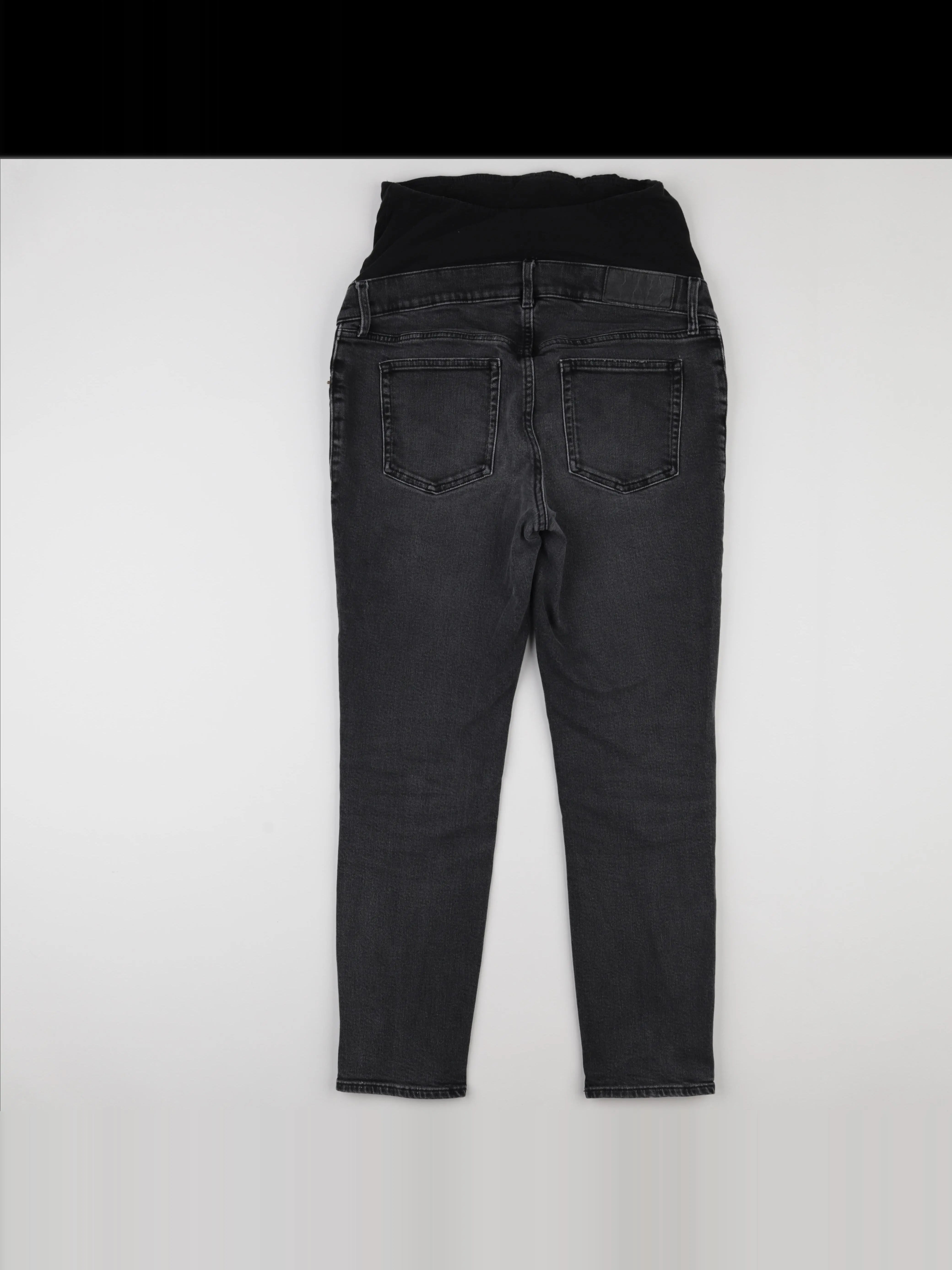 H&M - jean grossesse gris, noir - s